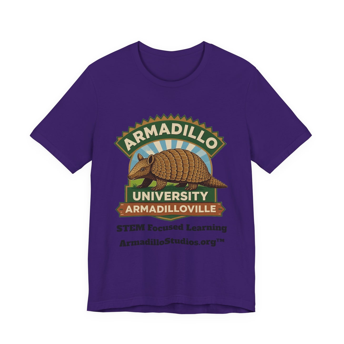 Armadillo University Classic Tee | Premium Bella+Canvas 3001 | ArmadilloStudios.org™
