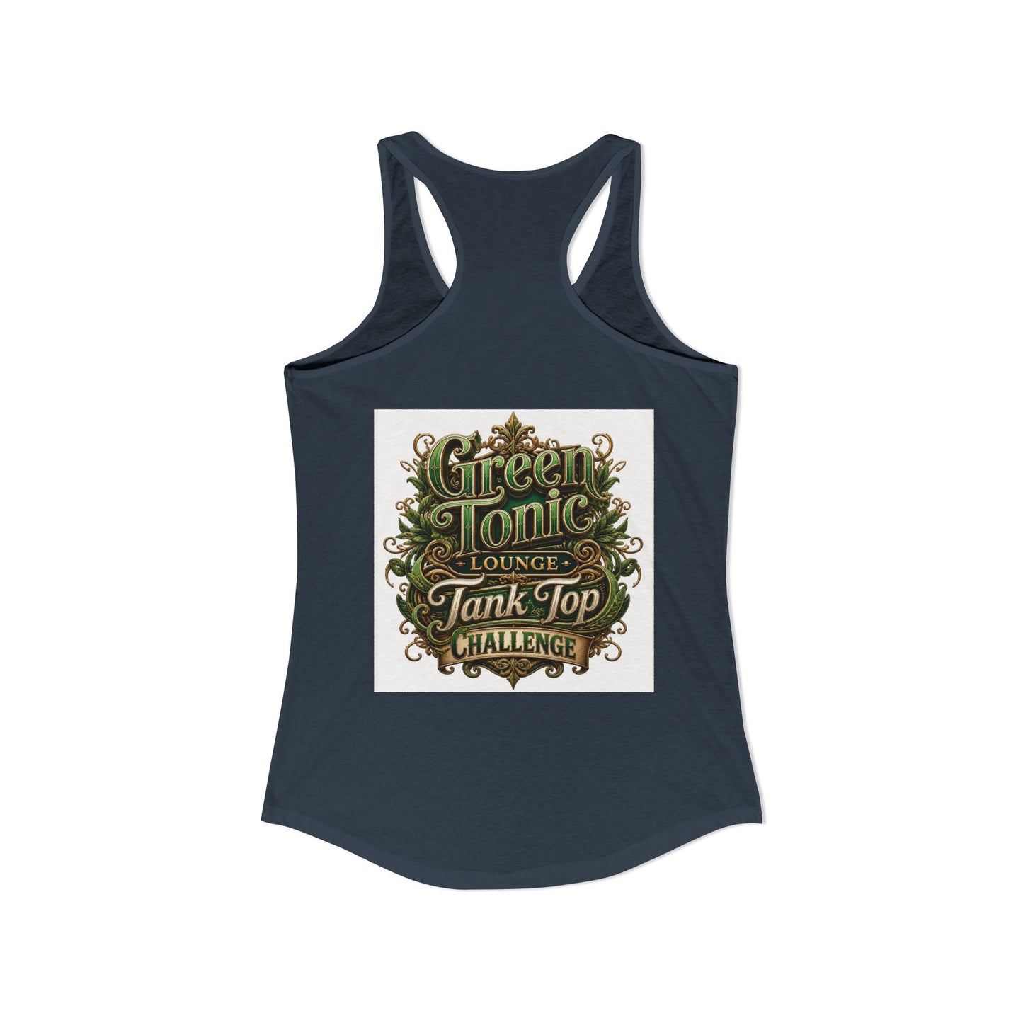 Women's 2-Sided Green Tonic Lounge | Racerback Tank |Dead-Armadillo™