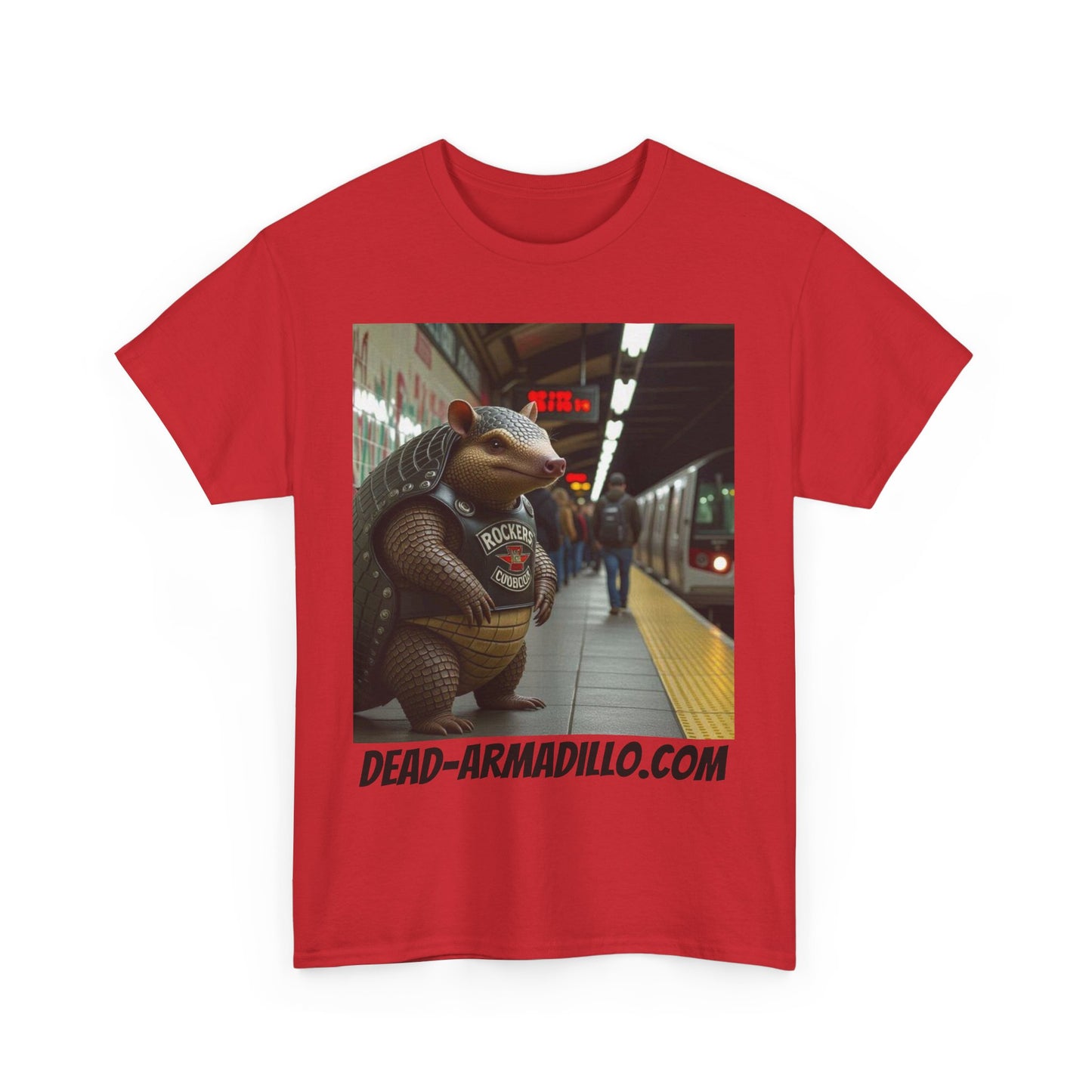 Graphic Tee | Armadillo Riding NYC Subway -| I Love New York | Quirky & Whimsical themed custom tees