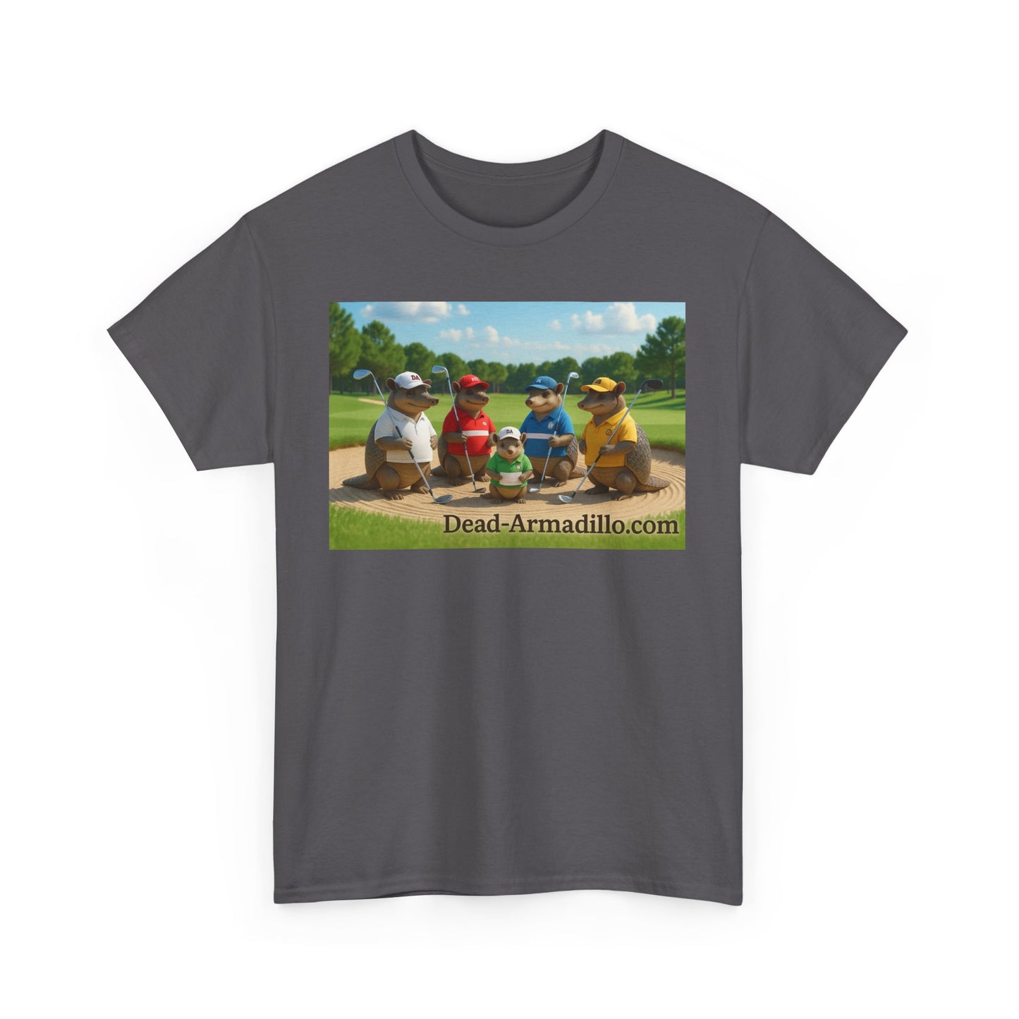 "Armadillo Golf T-Shirt | Funny Golf Gift | Great Day Group Photo Tee | Casual Wear| Birthday Celebrations | Unique Gift Idea | Graphic Tee"