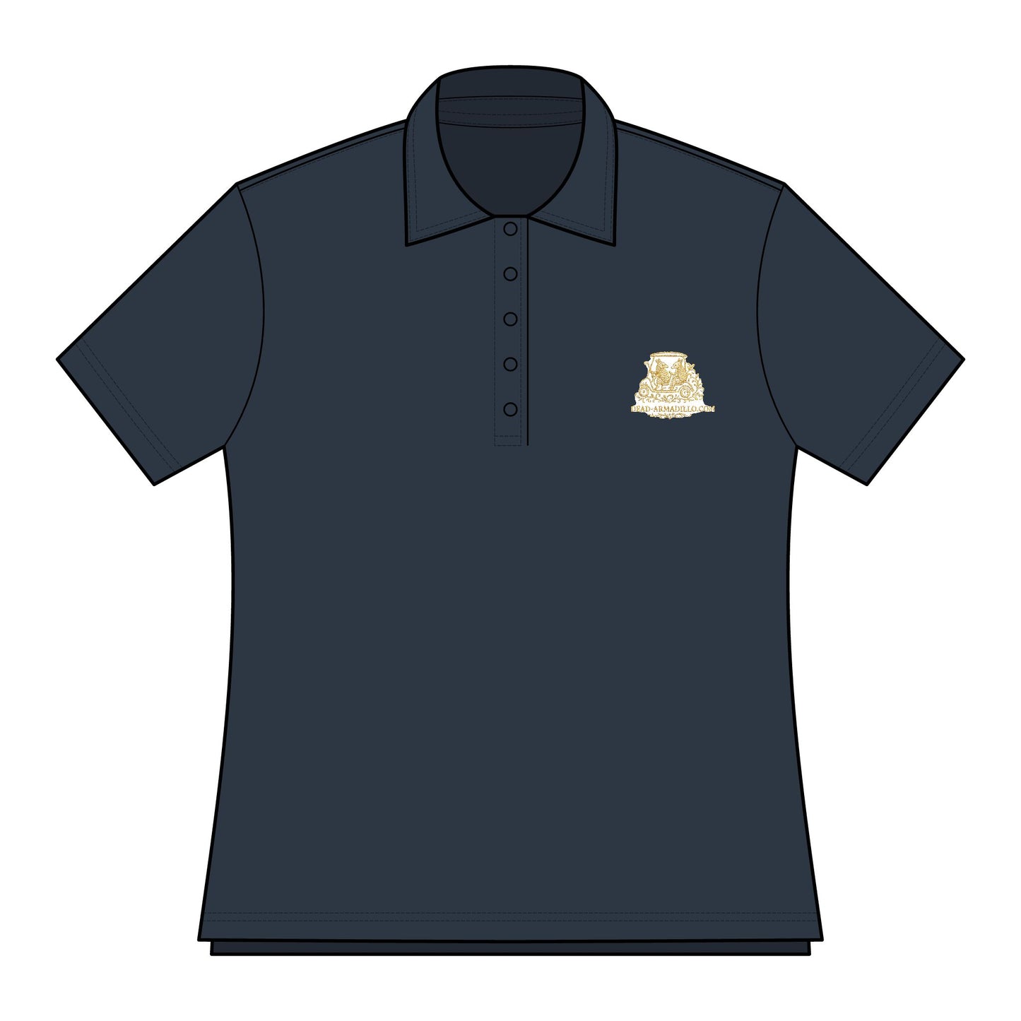 Women's Polo Shirt | Golf Themed | Elegant Armadillo Embroidered | Fall 2025 Release