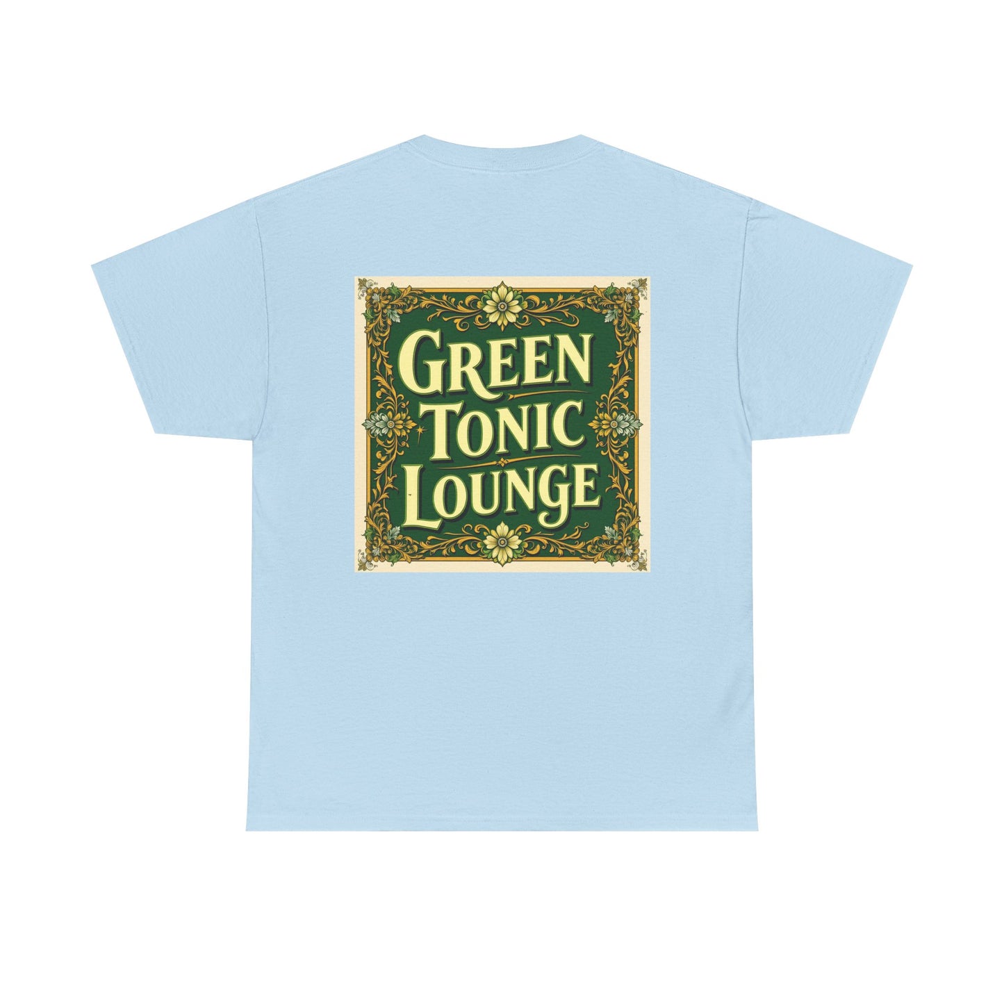 Green Tonic Lounge Tee | Back of Shirt Graphic Design