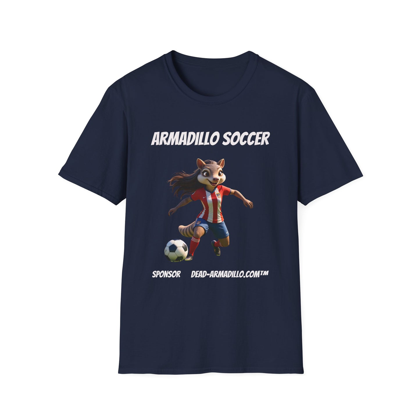 Armadillo Soccer Team T-Shirt  | Adults - Teens | Soccer Fans