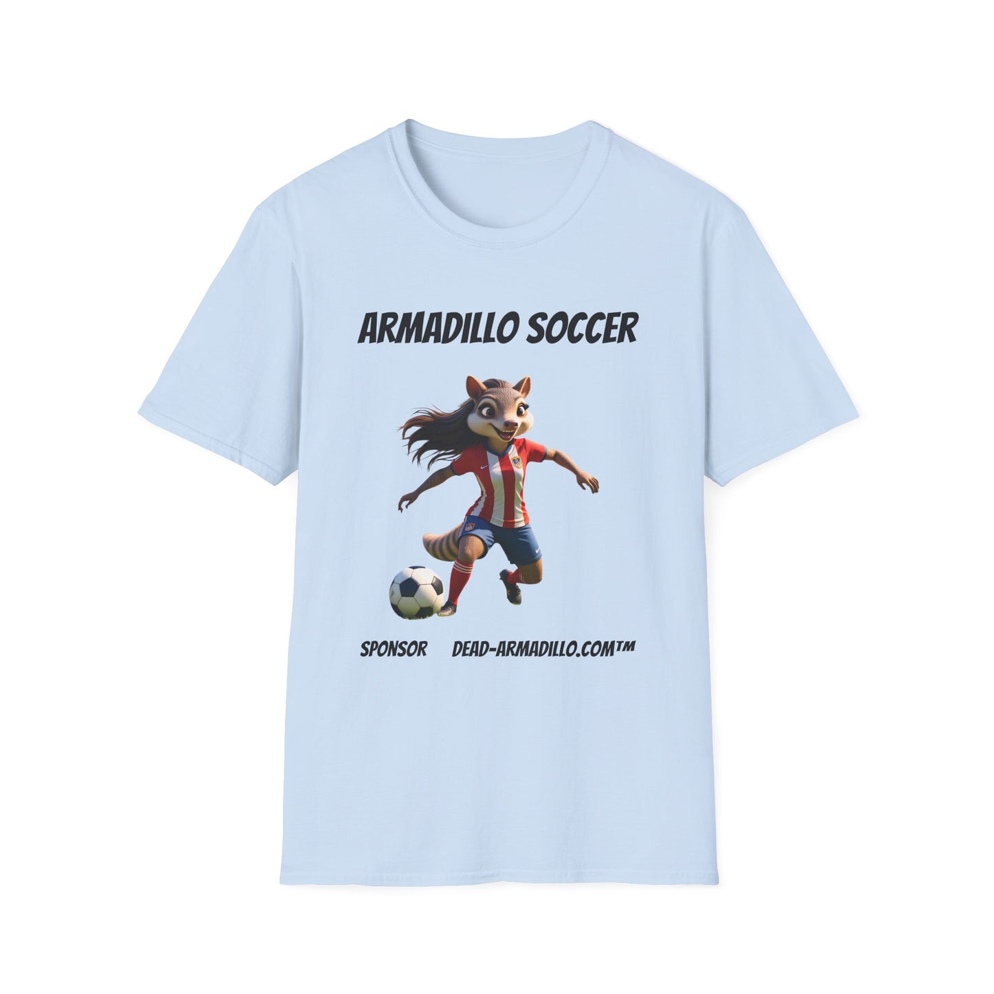Armadillo Soccer Team T-Shirt  | Adults - Teens | Soccer Fans