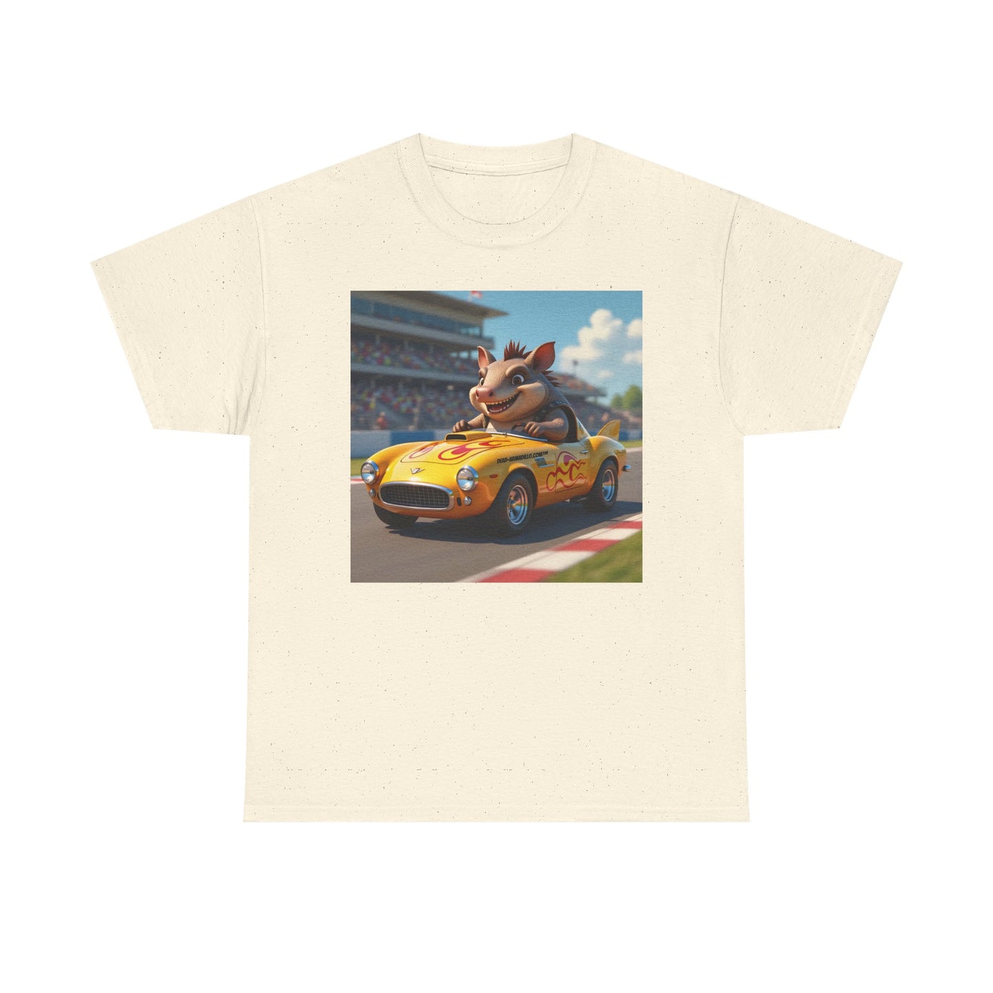  Dead-Armadillo.com™ | On the Race Track | Unique Race Day Apparel | Funny Graphic | Cotton Shirt for Car Lovers