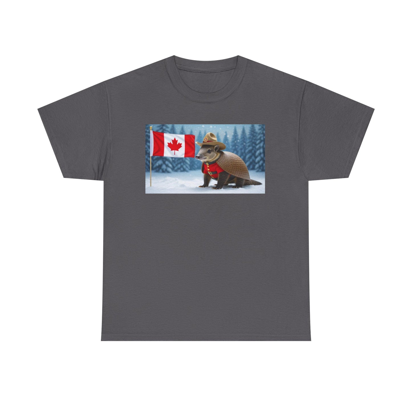 Armadillo Canadian Flag Tee | Funny Animal Shirt | Unisex Graphic Tee | Canada Day Gift