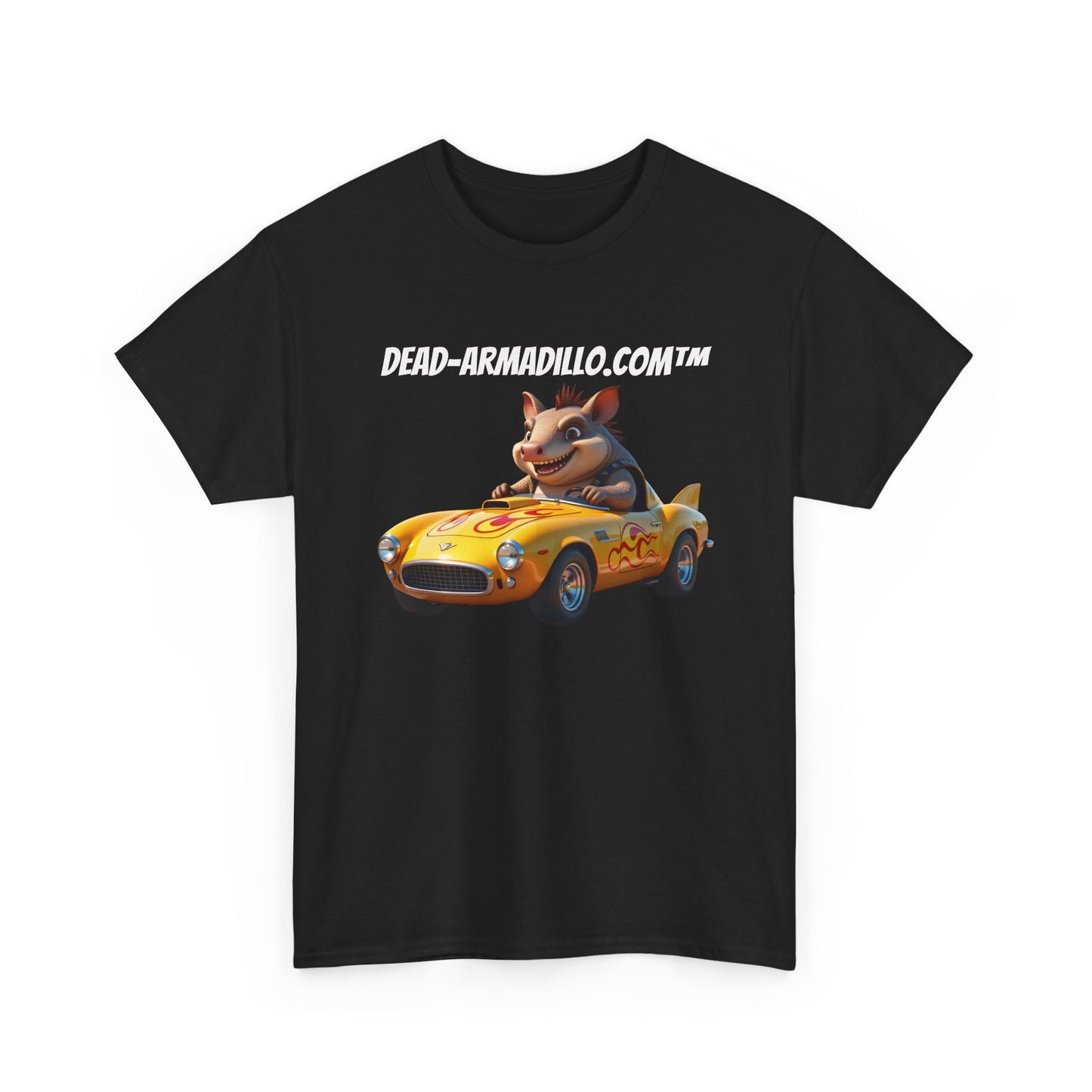 Dead-Armadillo.com | Car Racing Team | 2 Sided Tee Shirt | in White Font