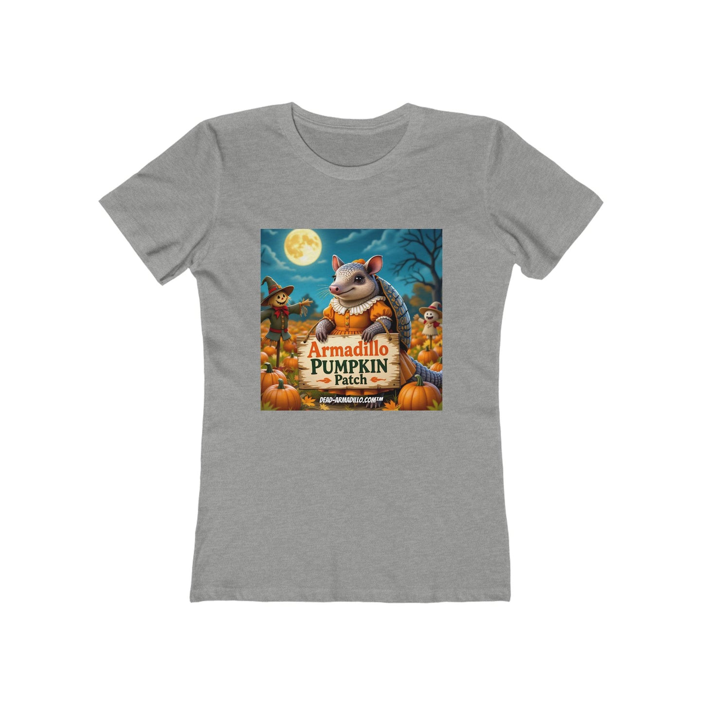 Armadillo Pumpkin Patch Halloween Tee | Dead-Armadillo.com™