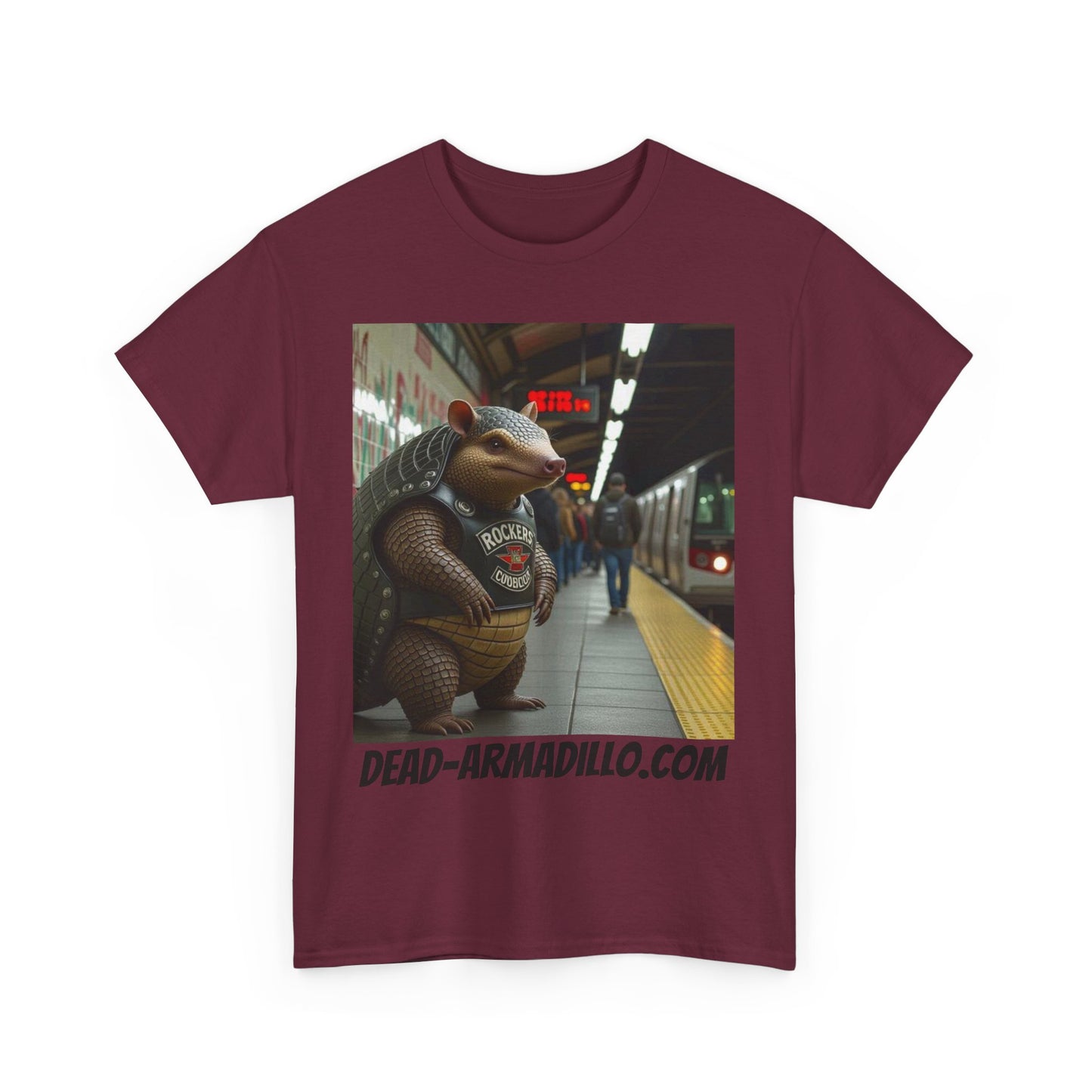 Graphic Tee | Armadillo Riding NYC Subway -| I Love New York | Quirky & Whimsical themed custom tees