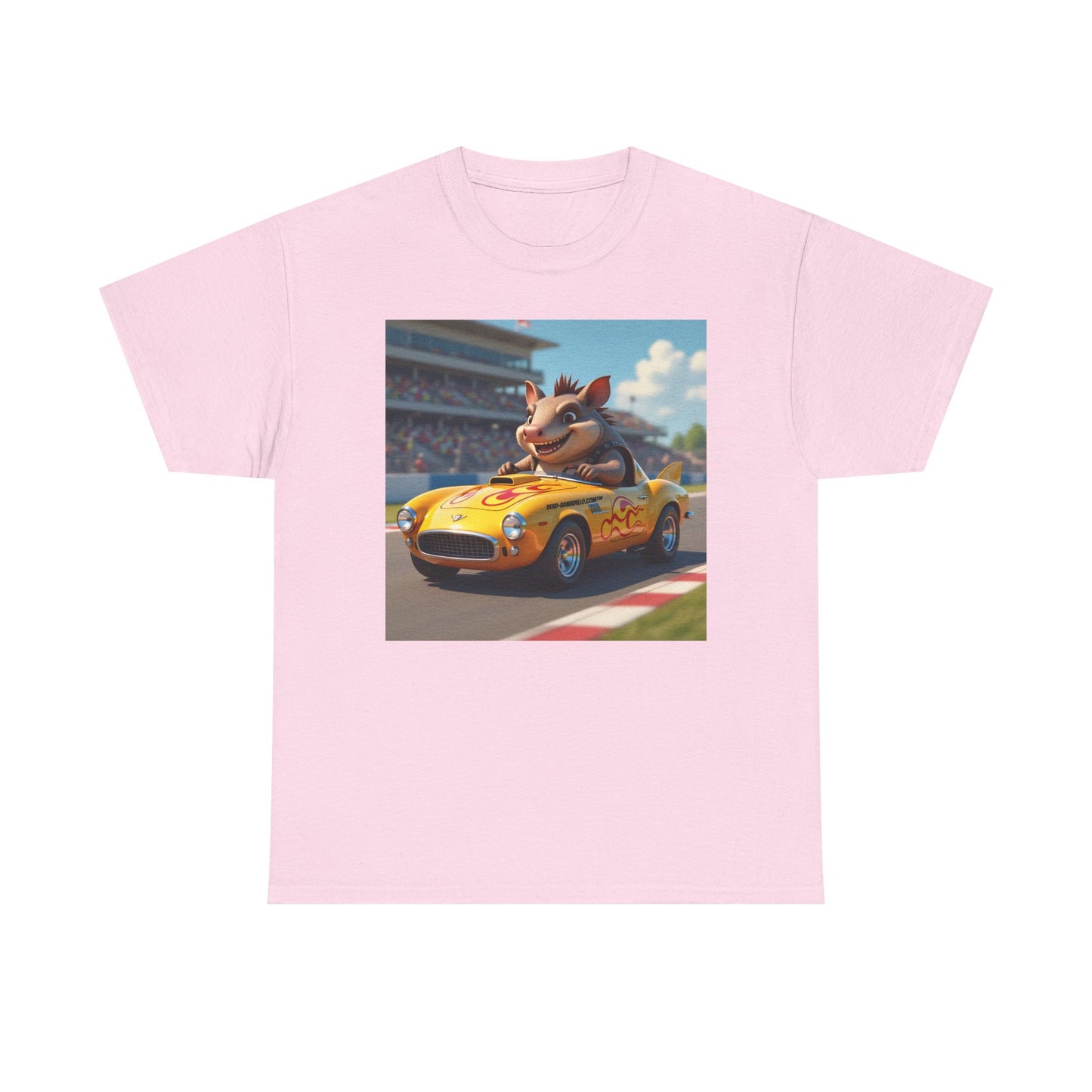  Dead-Armadillo.com™ | On the Race Track | Unique Race Day Apparel | Funny Graphic | Cotton Shirt for Car Lovers