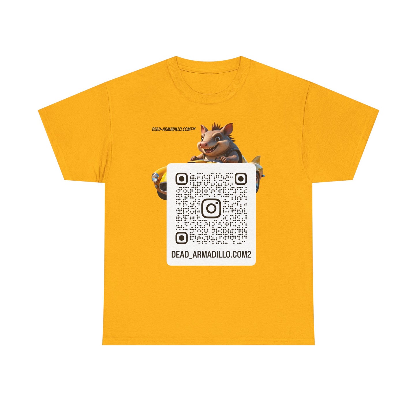 Dead-Armadillo.com™ | Unique Race Day Apparel | Funny Graphic | Cotton Shirt for Car Lovers