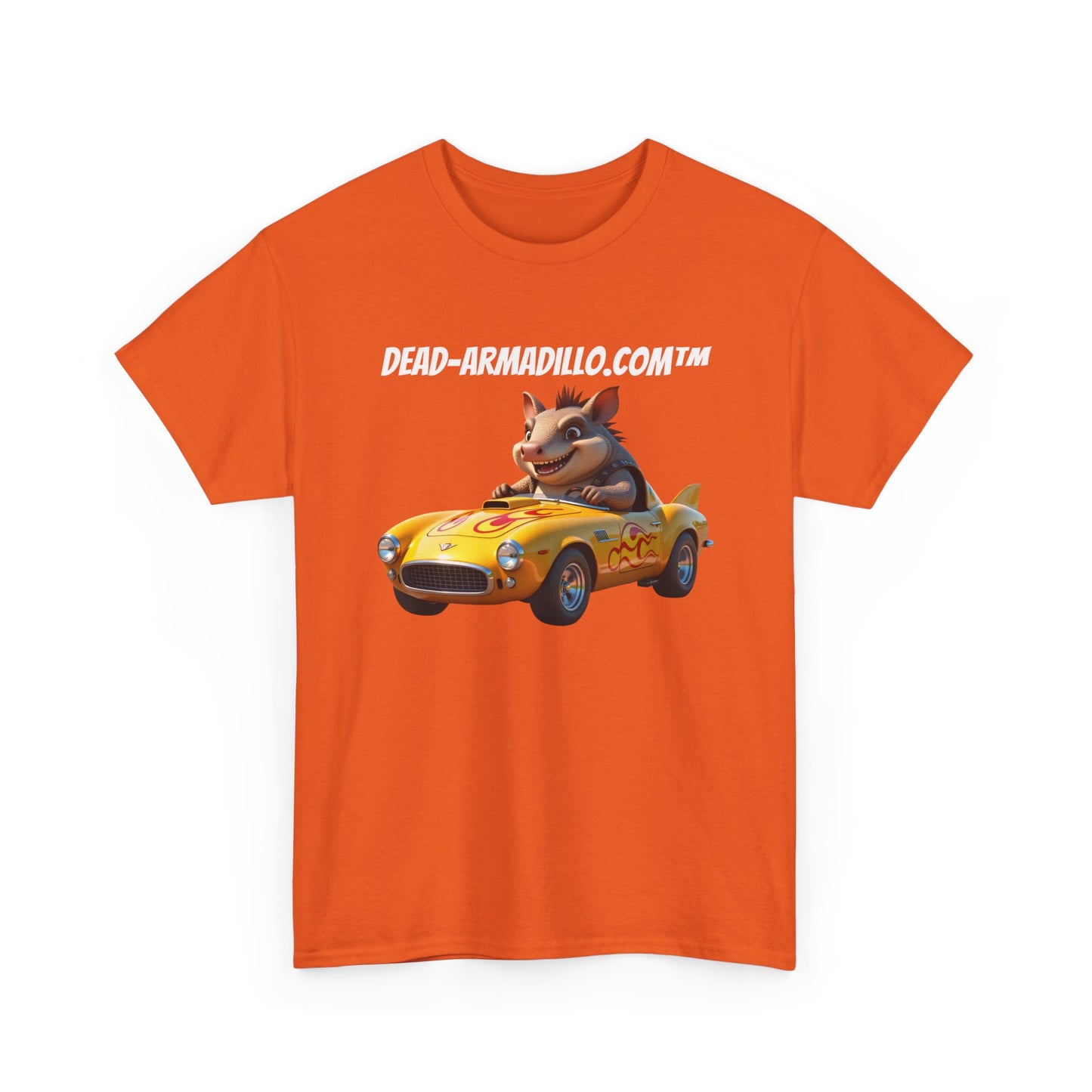 Dead-Armadillo.com | Car Racing Team | 2 Sided Tee Shirt | in White Font