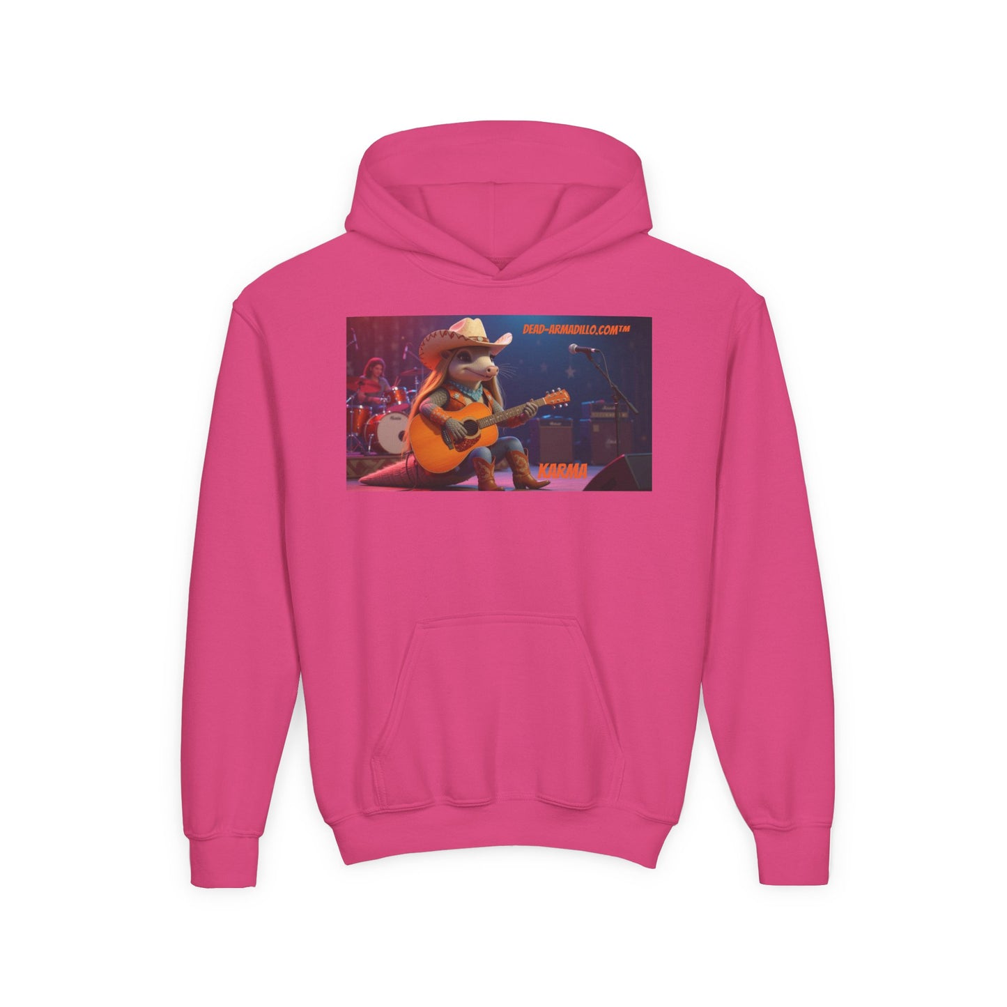 Sudadera con capucha de polar personalizada | creada por Dead-Armadillo.com™ | Unisex, peso medio | Talla infantil | Sudadera con capucha de polar suave