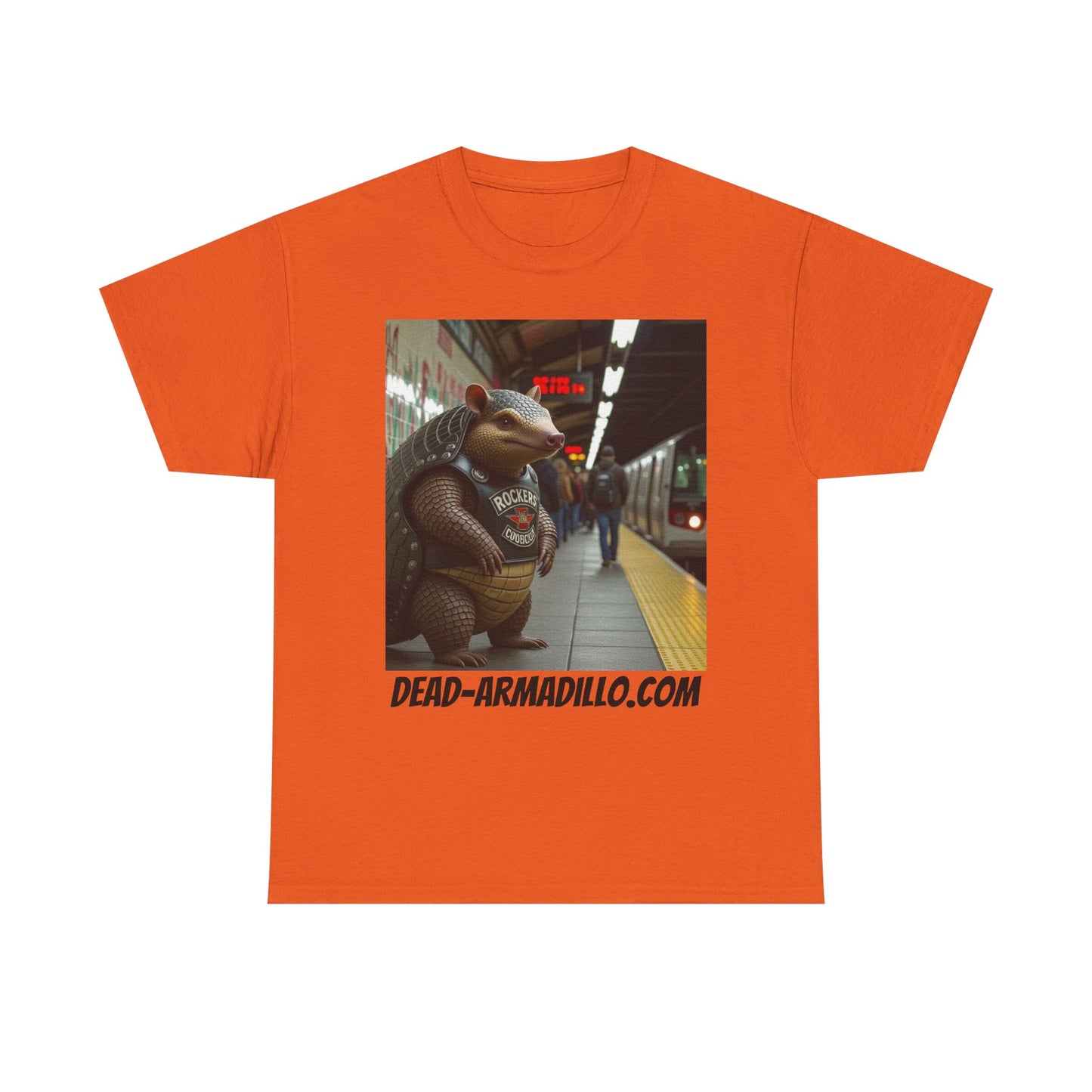 Graphic Tee | Armadillo Riding NYC Subway -| I Love New York | Quirky & Whimsical themed custom tees
