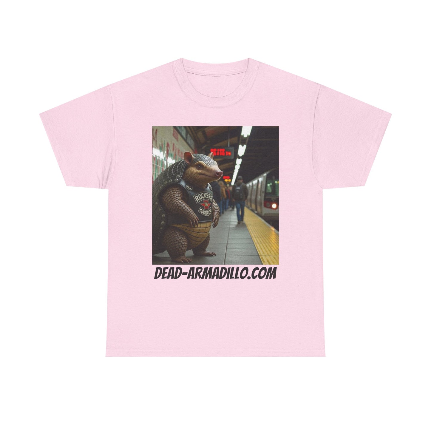 Graphic Tee | Armadillo Riding NYC Subway -| I Love New York | Quirky & Whimsical themed custom tees