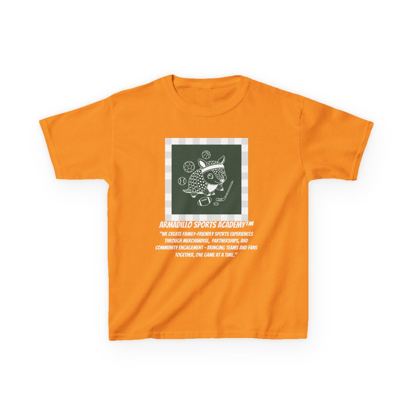 Kids Tee | Armadillo Sports Academy | Youth T-Shirt | Learn your Sport