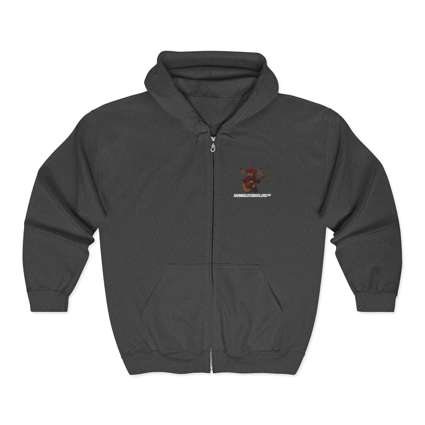 "Custom Embroidered Karma Tribute | ArmadilloStudios.org™ | Full Zip Hooded Sweatshirt for Her"