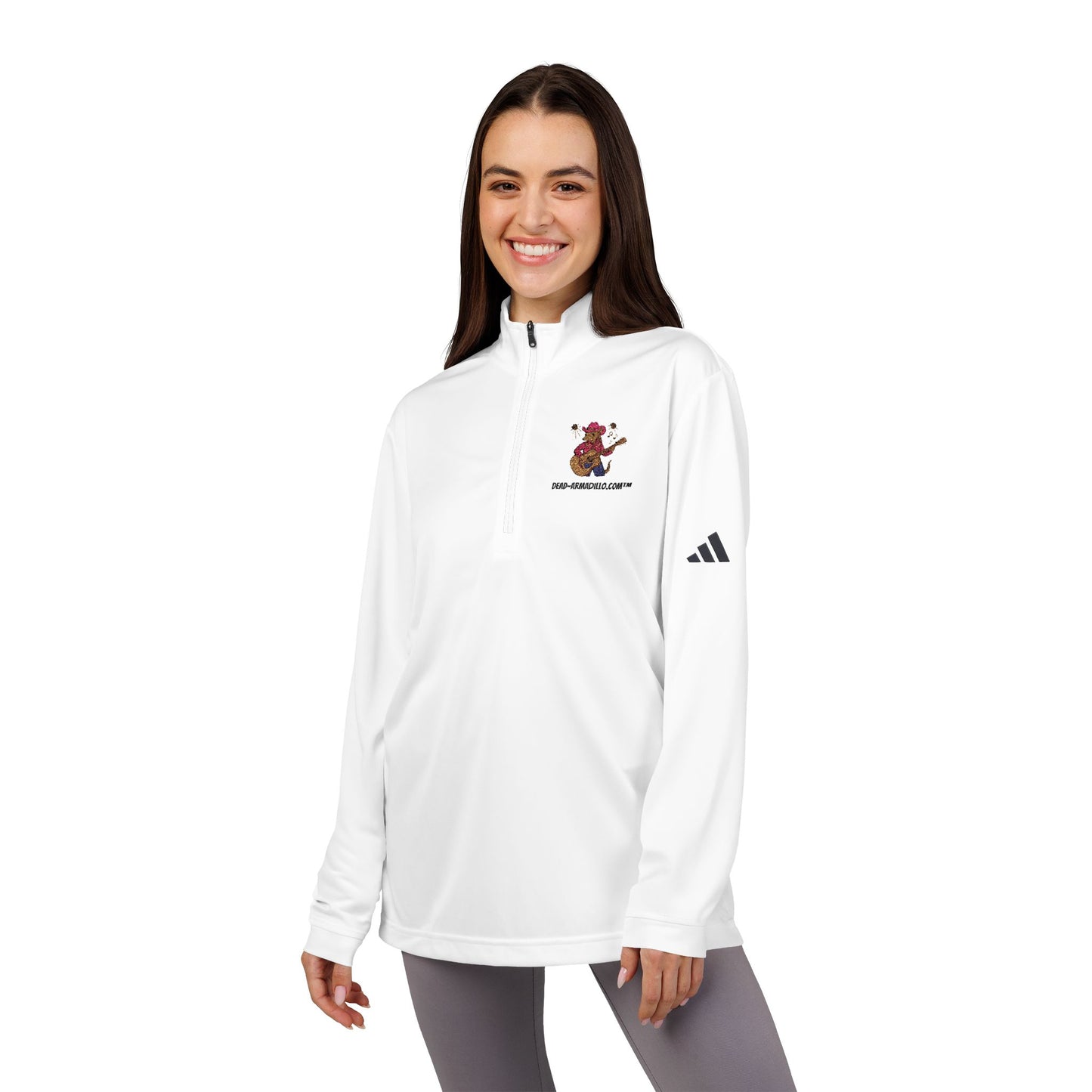 Custom Embroidered | Adidas Quarter-Zip Pullover | Karma Tribute | Activewear | Dead-Armadillo.com™