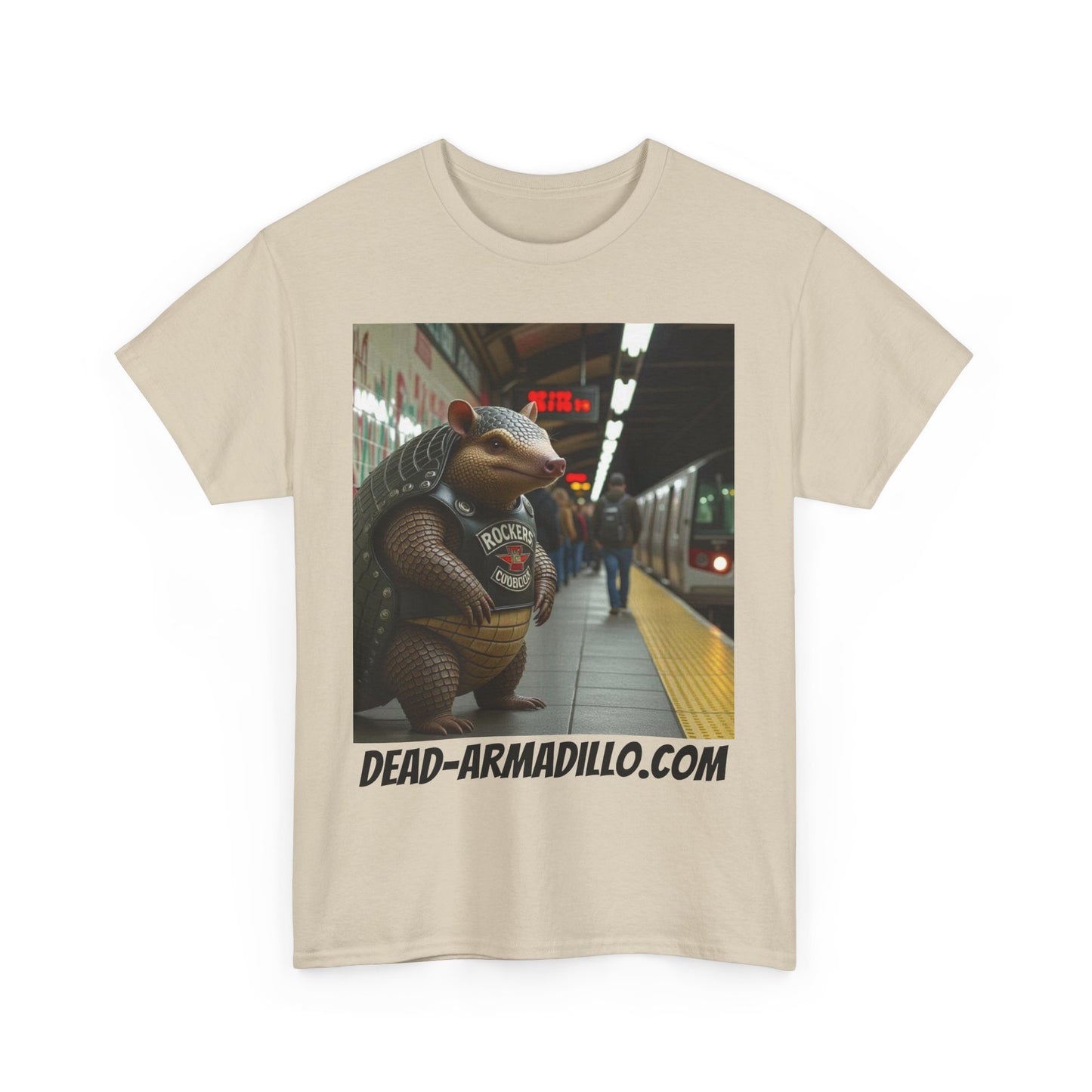 Graphic Tee | Armadillo Riding NYC Subway -| I Love New York | Quirky & Whimsical themed custom tees