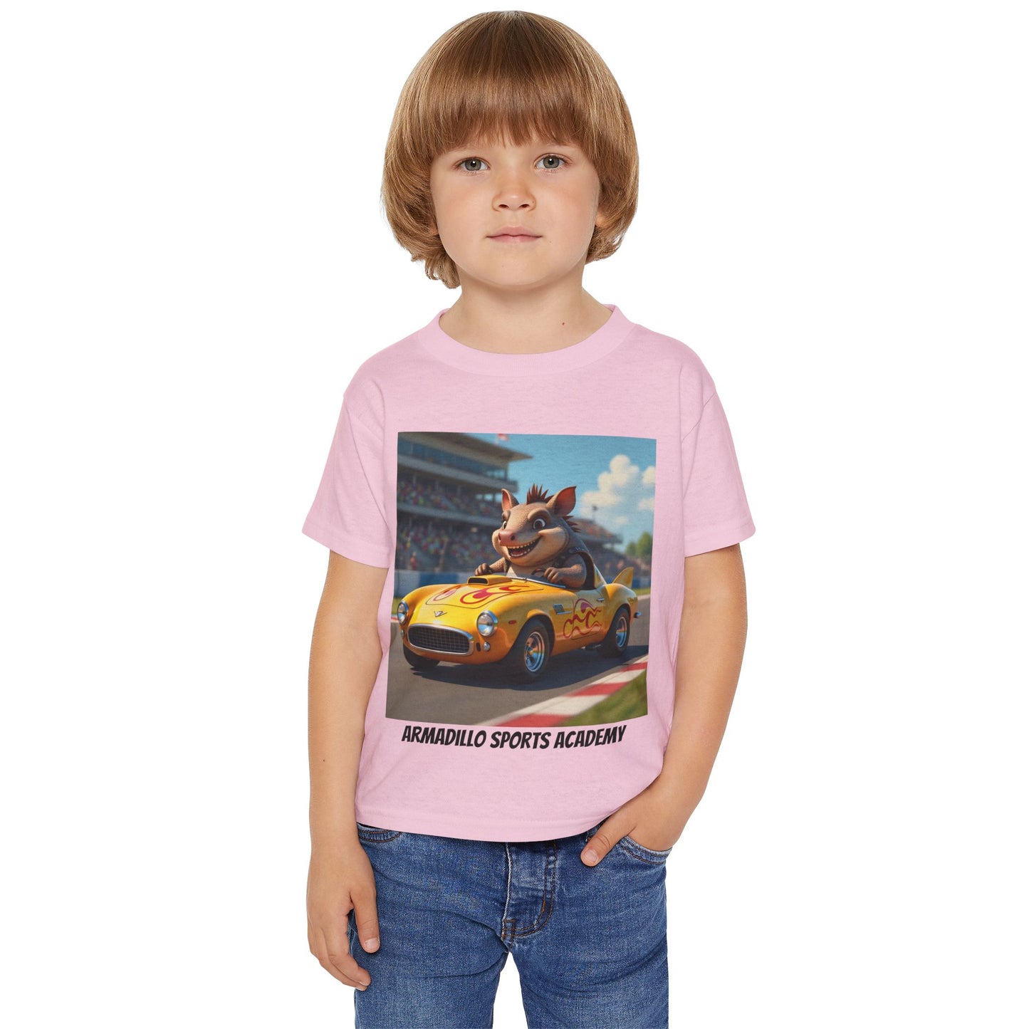 Toddler T-Shirt — Armadillo Sports Academy | Race Car Sprite Graphic