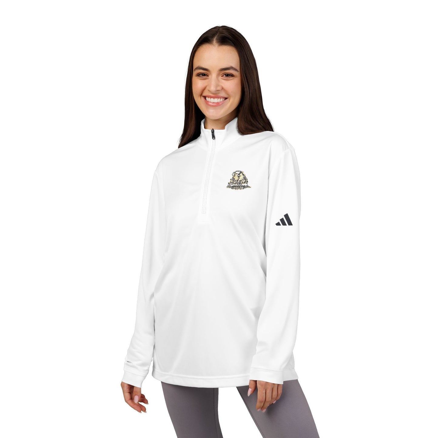 adidas A401 | Custom Embroidered | Women's Golf | Quarter-Zip Pullover | by Dead-Armadillo.com™