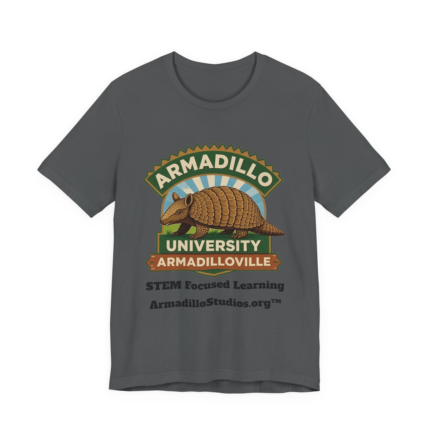Armadillo University Classic Tee | Premium Bella+Canvas 3001 | ArmadilloStudios.org™