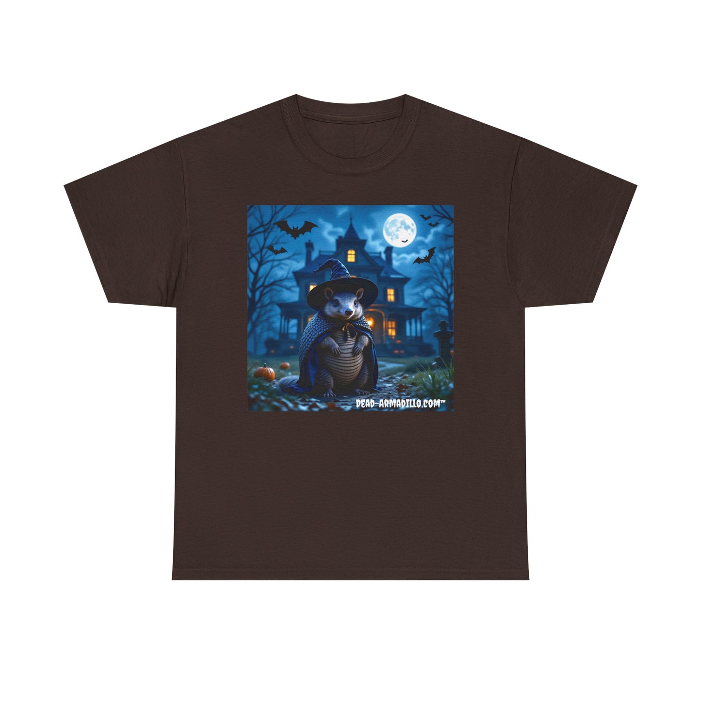 Spooky Armadillo Halloween Tee | by  Dead-Armadillo.com™ | Unisex Cotton T-Shirt for Fall | Halloween Costume | Graphic Tee | Cozy Casual Wear