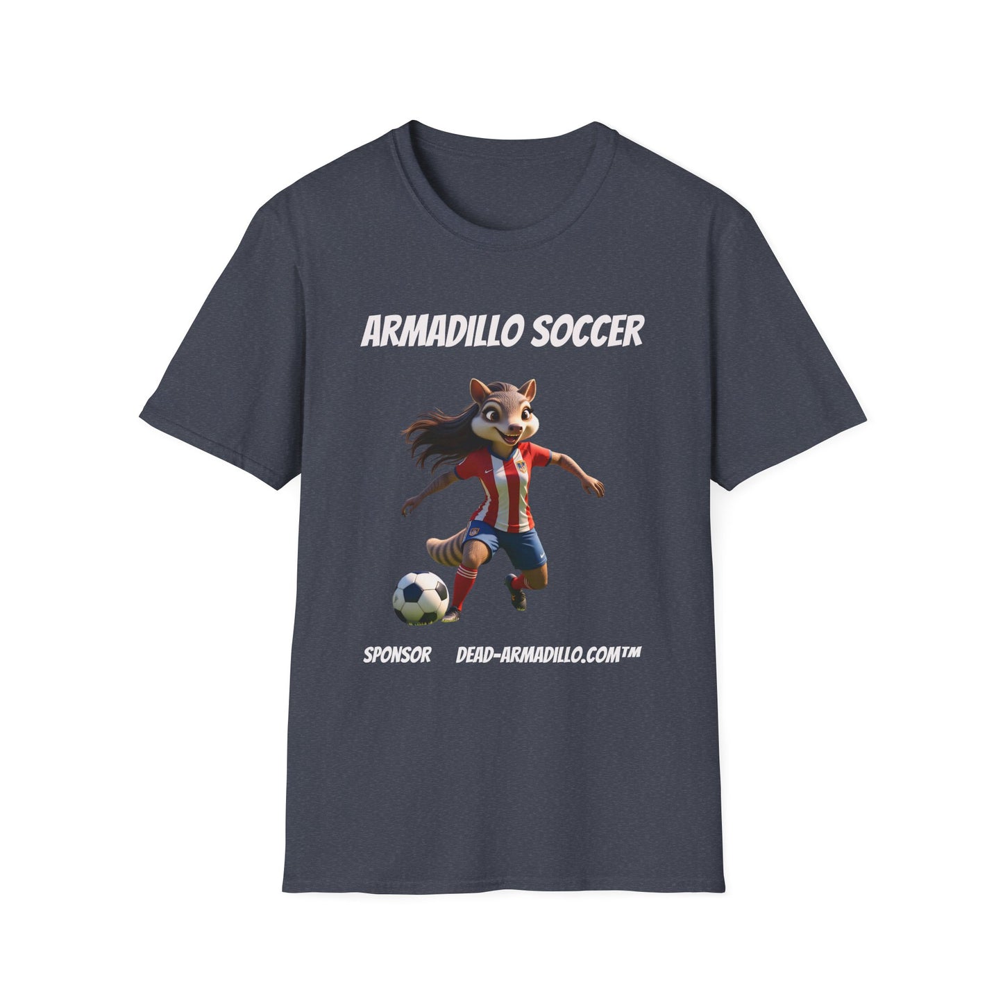 Armadillo Soccer Team T-Shirt  | Adults - Teens | Soccer Fans