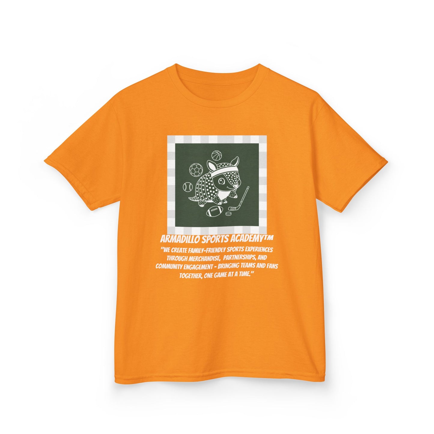 Kids Tee | Armadillo Sports Academy | Youth T-Shirt | Learn your Sport