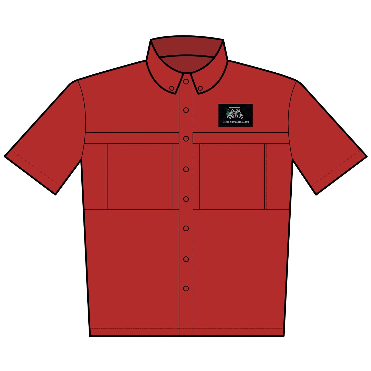 Custom Embroidered Golf theme | Daybreak Short-Sleeve Work Shirt | Dead-Armadillo.com™