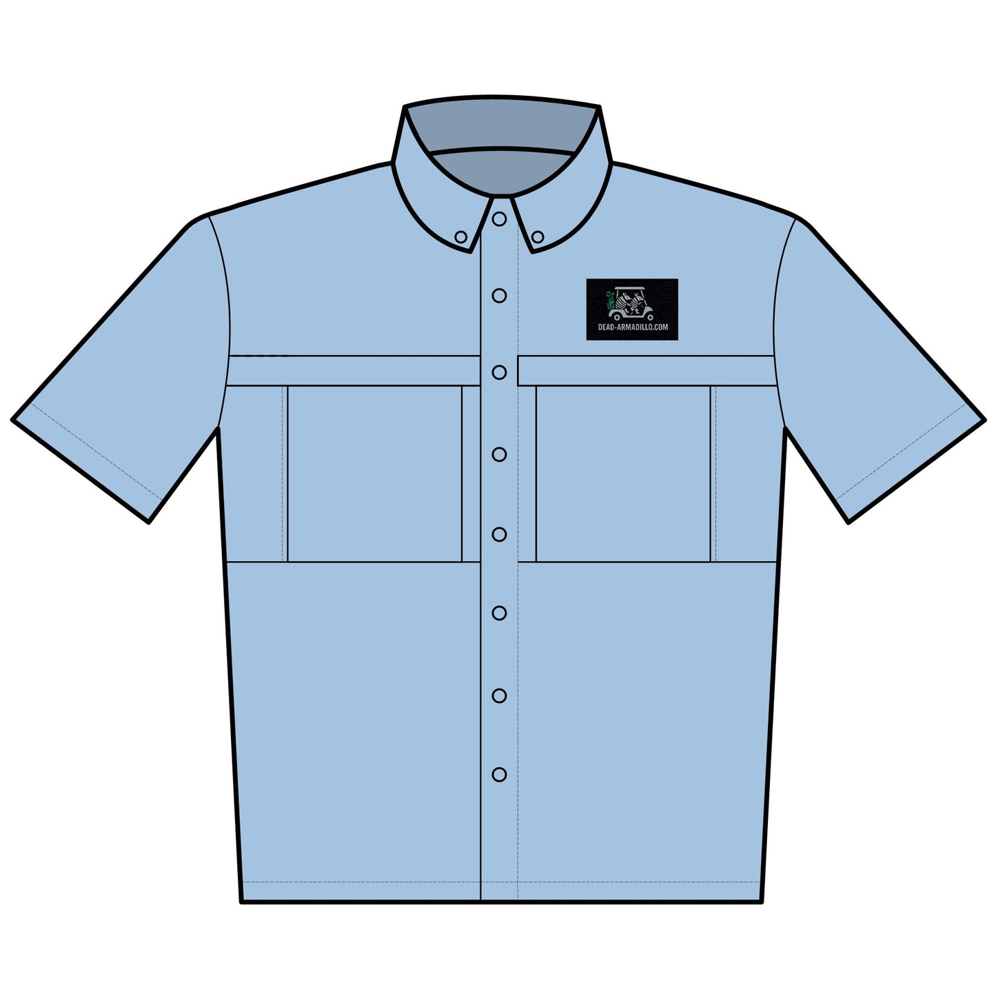 Custom Embroidered Golf theme | Daybreak Short-Sleeve Work Shirt | Dead-Armadillo.com™
