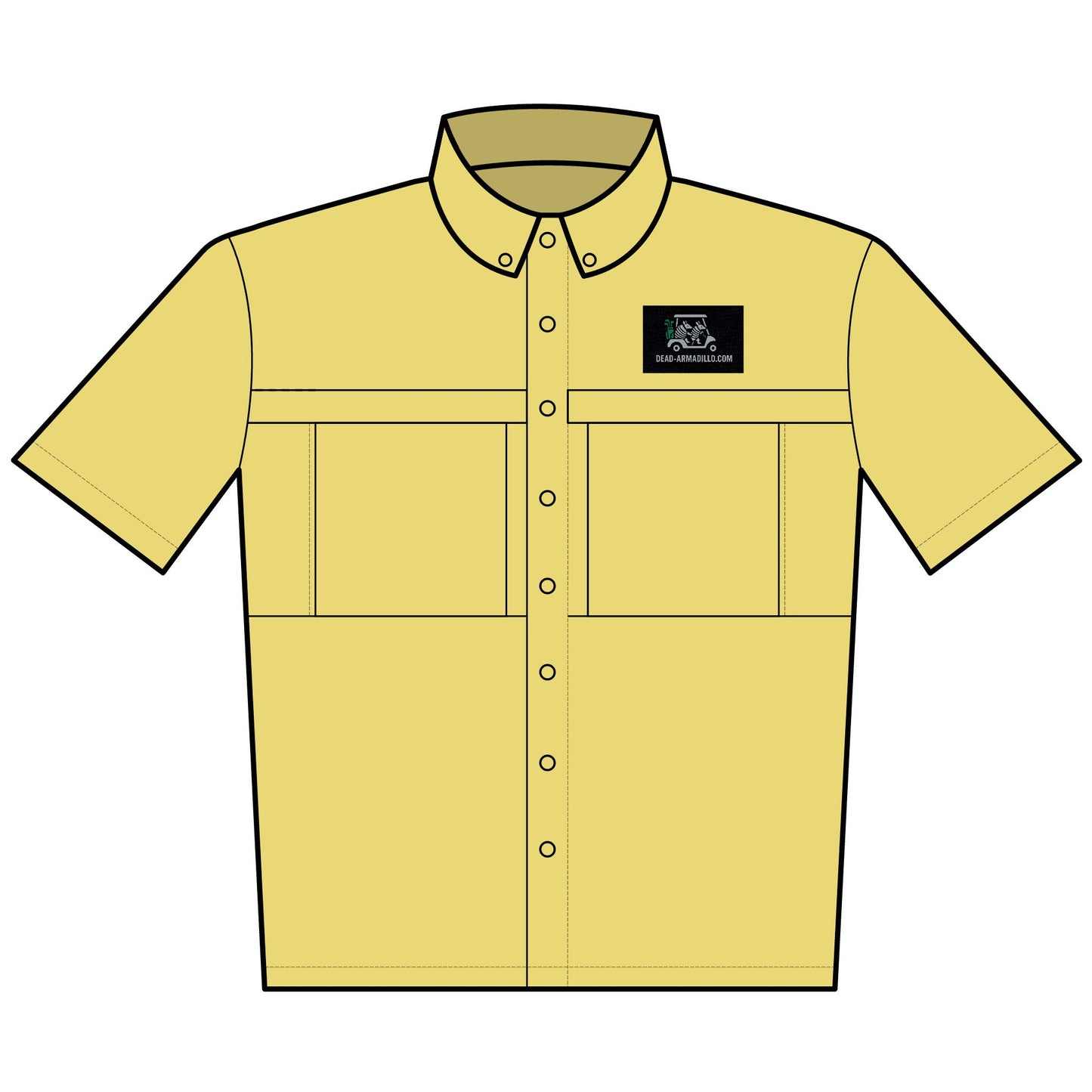Custom Embroidered Golf theme | Daybreak Short-Sleeve Work Shirt | Dead-Armadillo.com™
