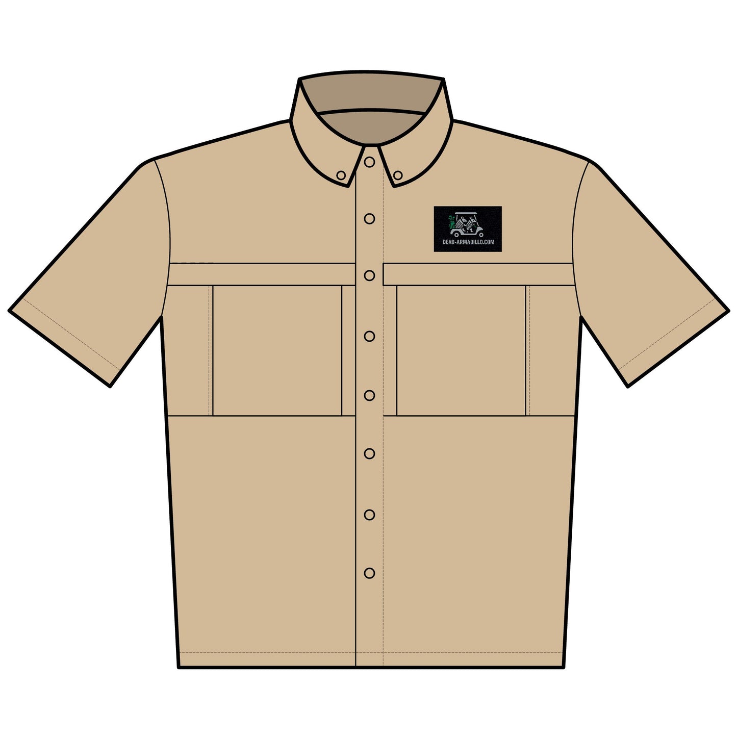 Custom Embroidered Golf theme | Daybreak Short-Sleeve Work Shirt | Dead-Armadillo.com™