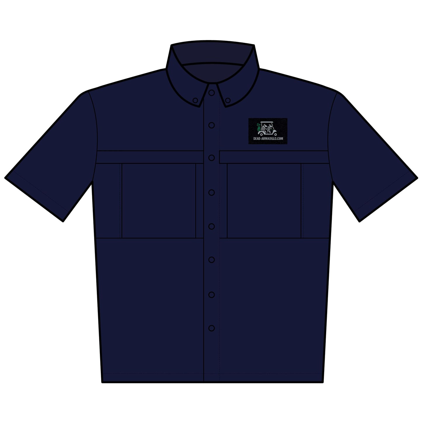 Custom Embroidered Golf theme | Daybreak Short-Sleeve Work Shirt | Dead-Armadillo.com™