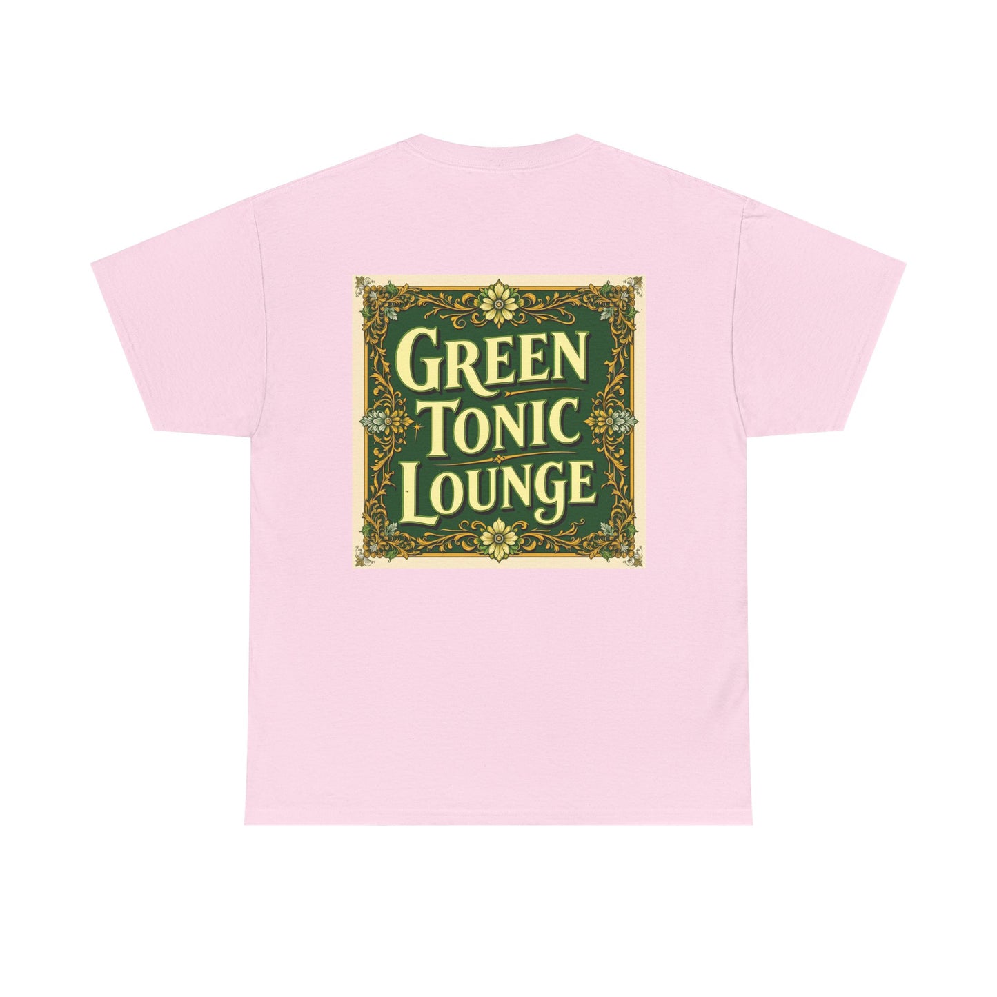 Green Tonic Lounge Tee | Back of Shirt Graphic Design