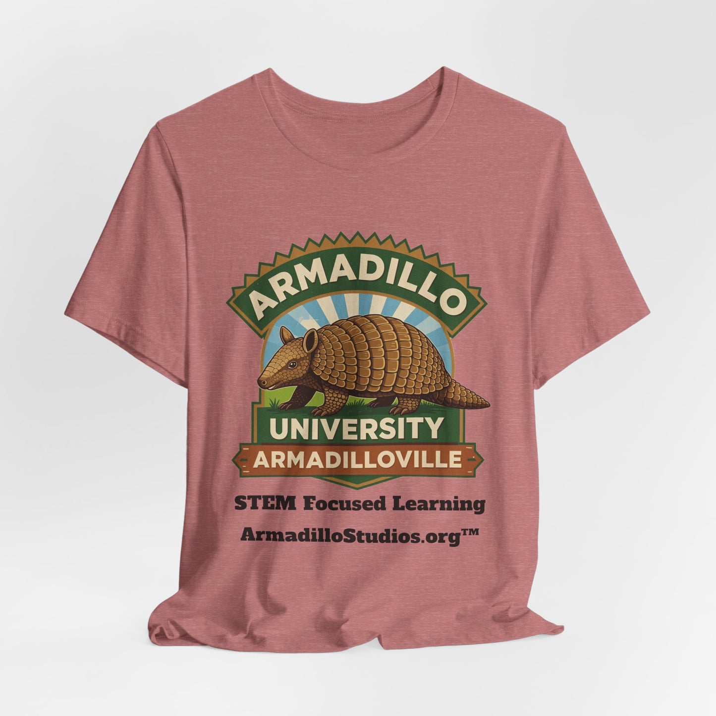 Armadillo University Classic Tee | Premium Bella+Canvas 3001 | ArmadilloStudios.org™