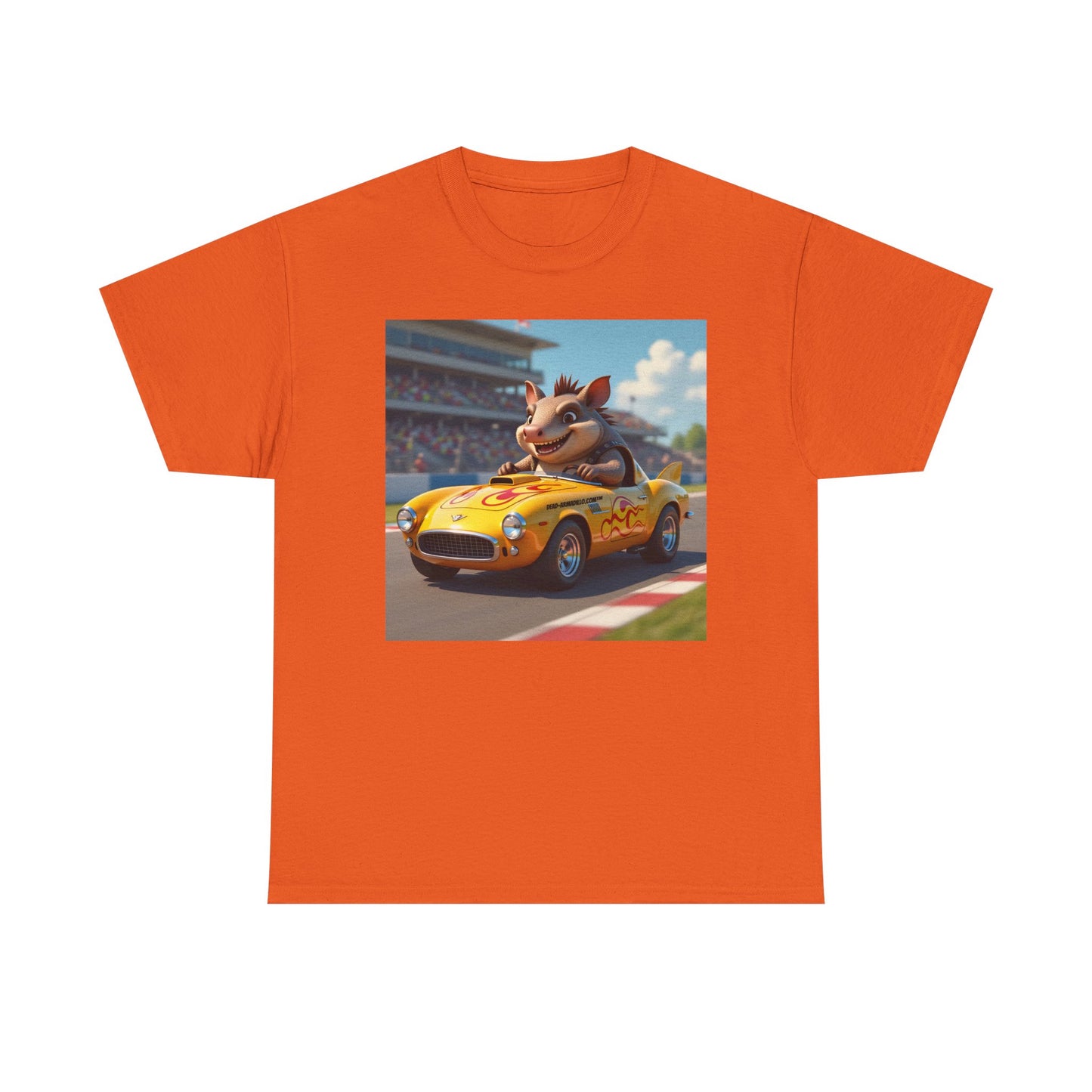  Dead-Armadillo.com™ | On the Race Track | Unique Race Day Apparel | Funny Graphic | Cotton Shirt for Car Lovers