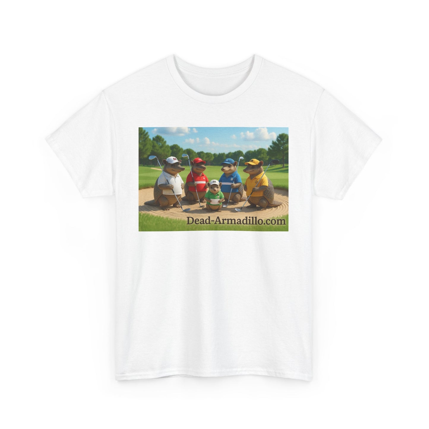 "Armadillo Golf T-Shirt | Funny Golf Gift | Great Day Group Photo Tee | Casual Wear| Birthday Celebrations | Unique Gift Idea | Graphic Tee"