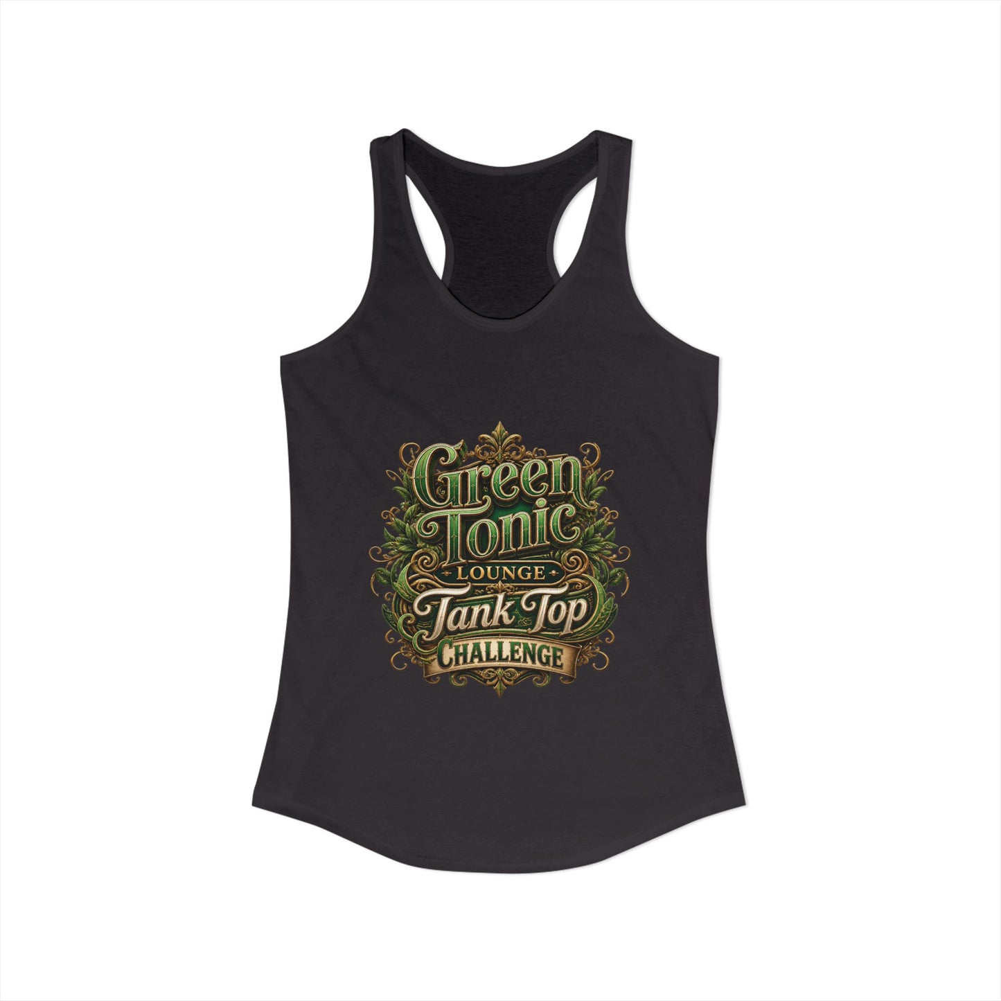 Women's 2-Sided Green Tonic Lounge | Racerback Tank |Dead-Armadillo™