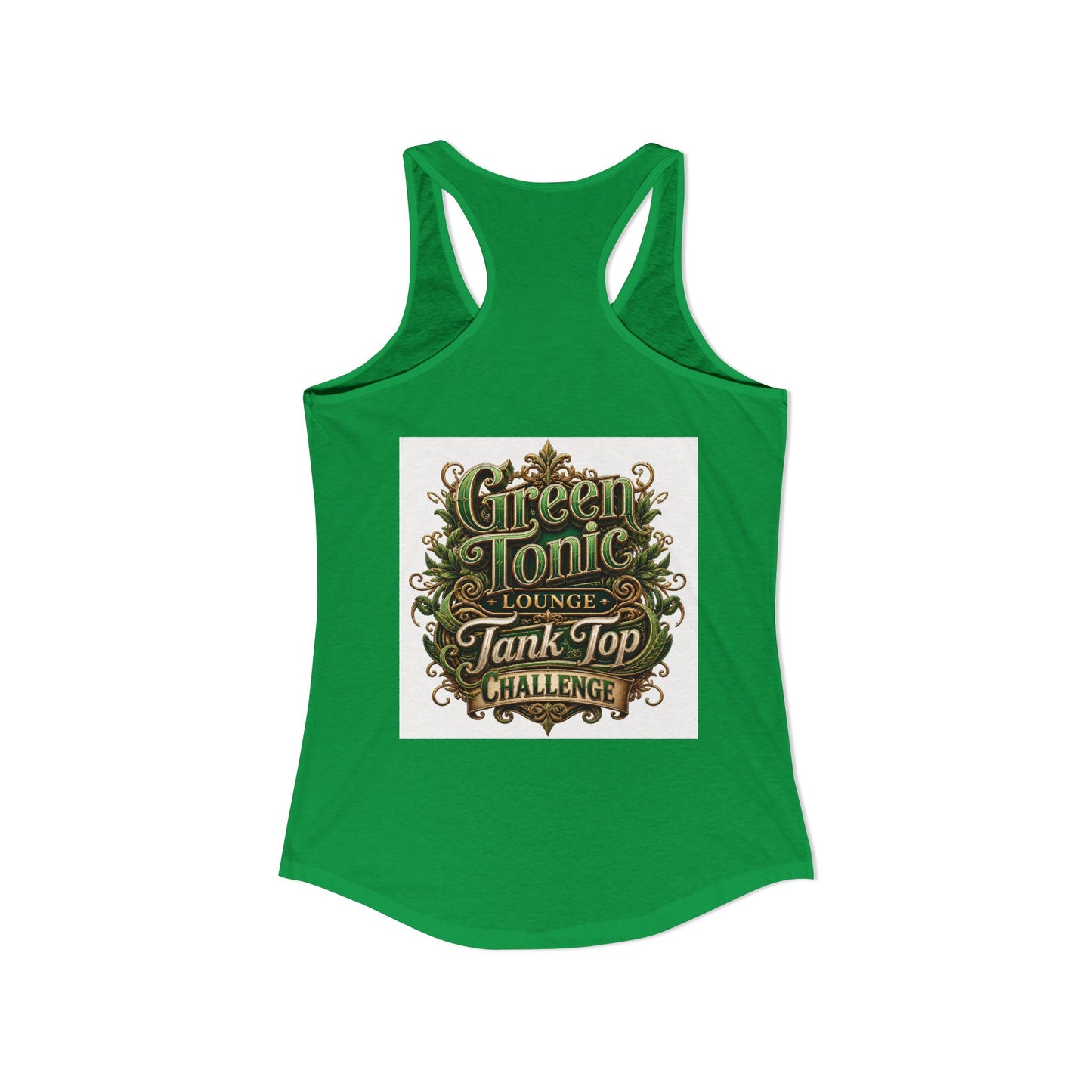 Women's 2-Sided Green Tonic Lounge | Racerback Tank |Dead-Armadillo™