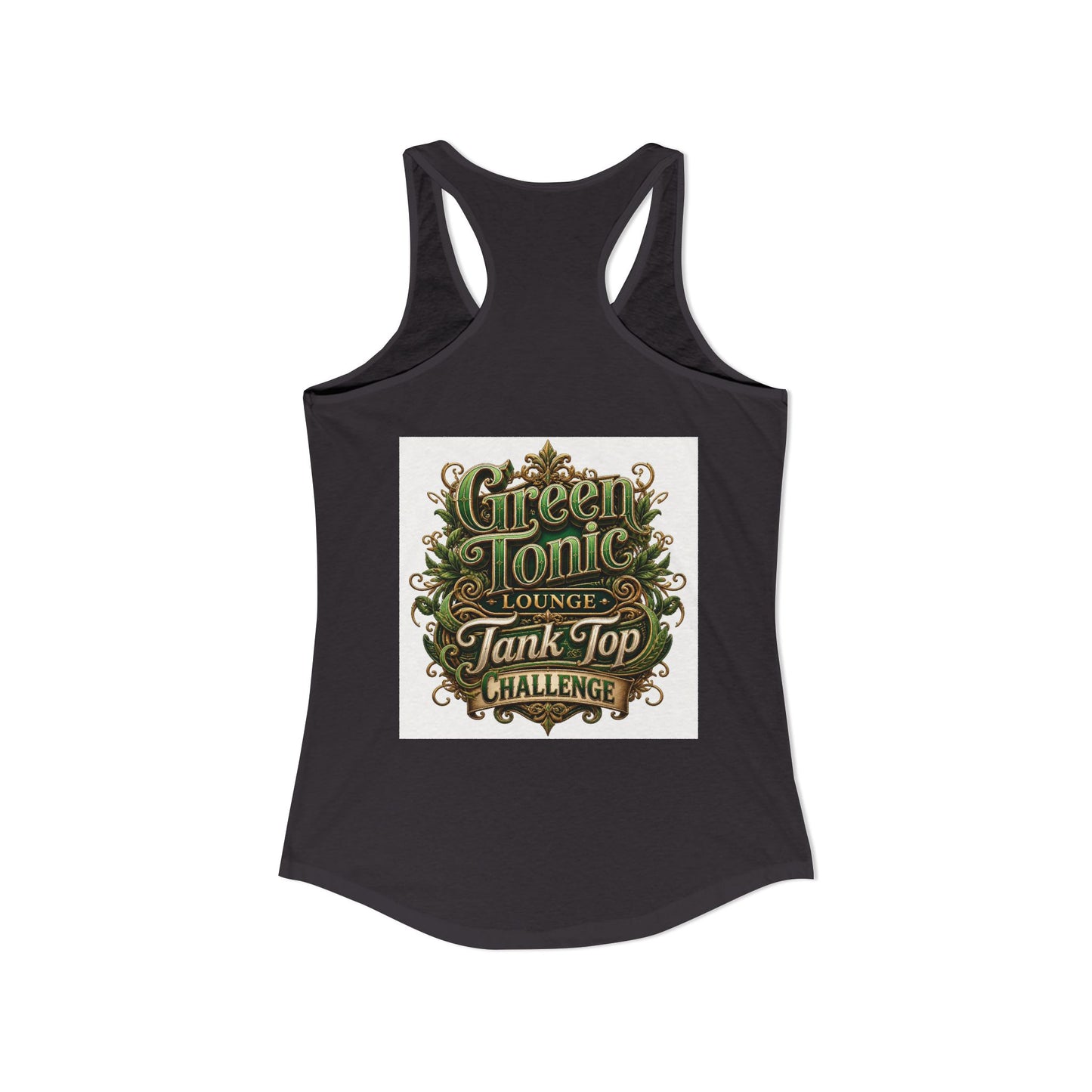 Women's 2-Sided Green Tonic Lounge | Racerback Tank |Dead-Armadillo™