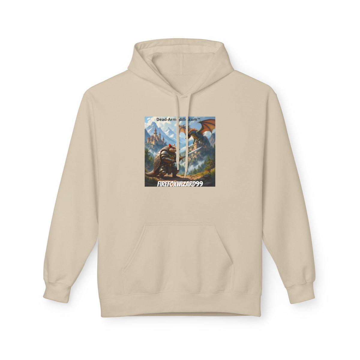 Arlo the Armadillo Dragon Slayer Hoodie — Personalized with Your Gamer Name