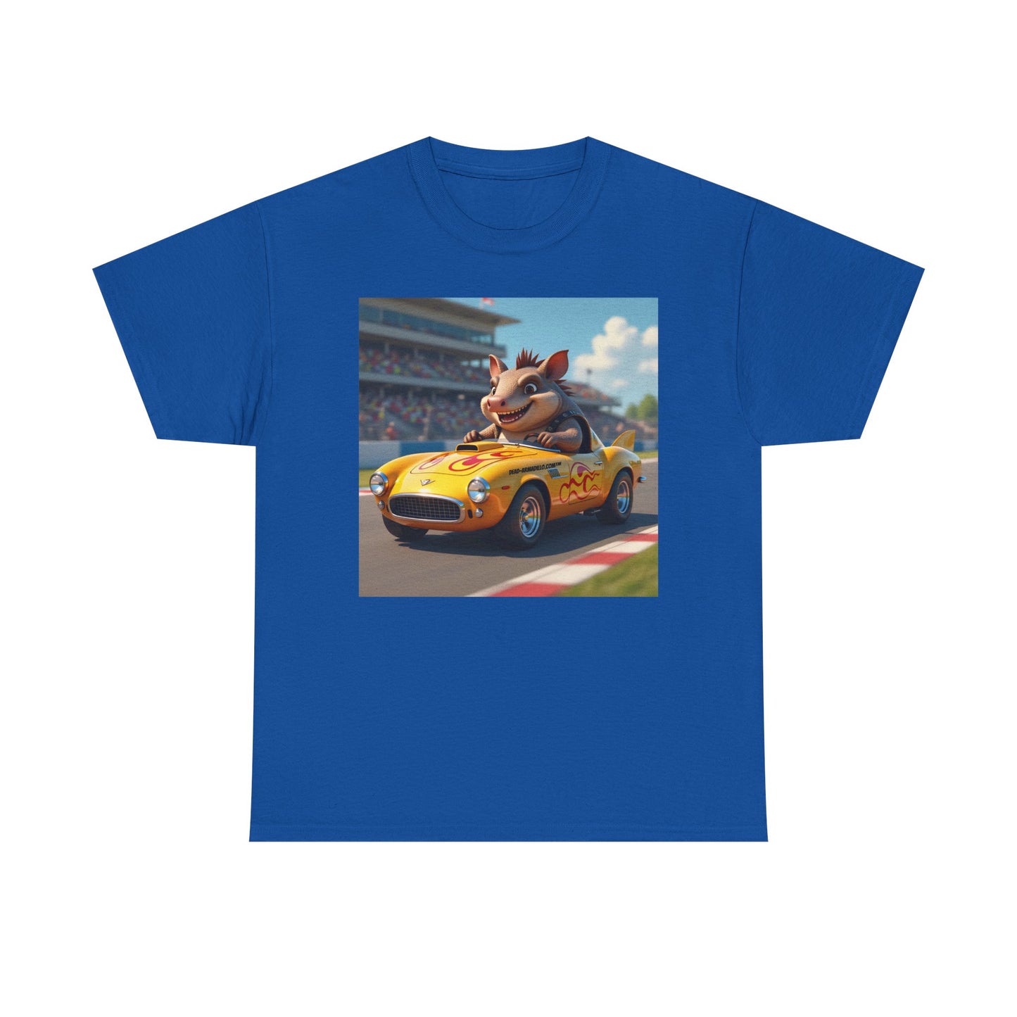  Dead-Armadillo.com™ | On the Race Track | Unique Race Day Apparel | Funny Graphic | Cotton Shirt for Car Lovers