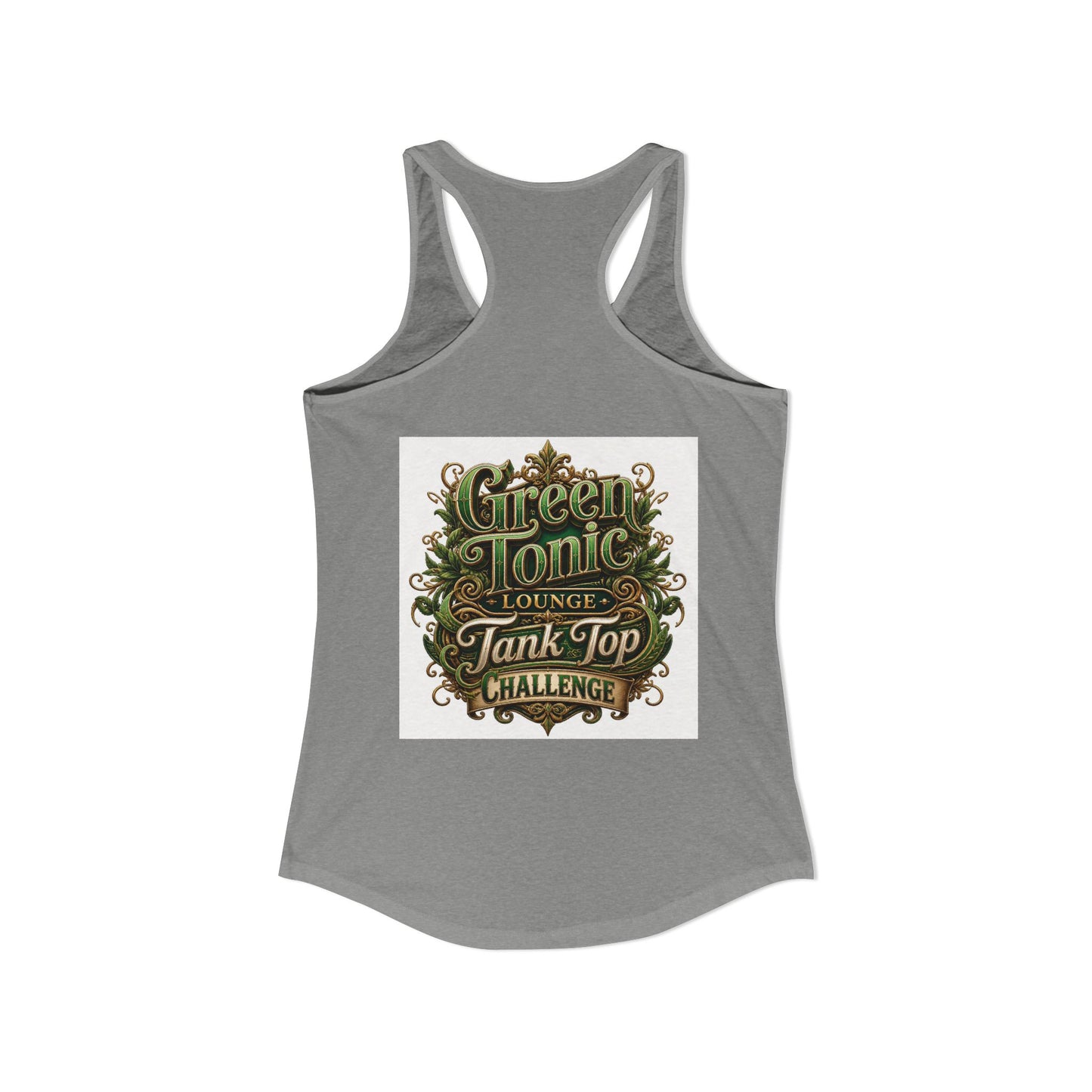 Women's 2-Sided Green Tonic Lounge | Racerback Tank |Dead-Armadillo™