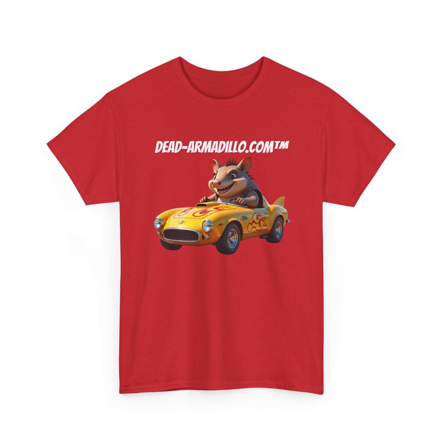 Dead-Armadillo.com | Car Racing Team | 2 Sided Tee Shirt | in White Font