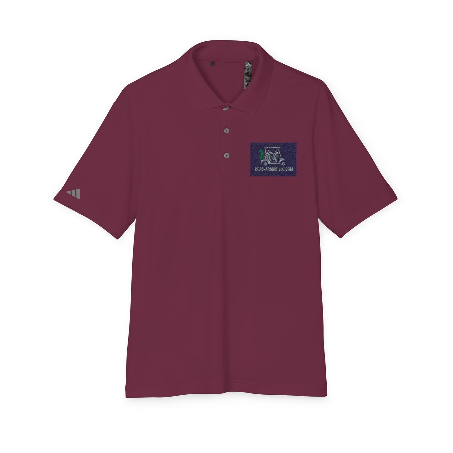Polo Shirt - Armadillo Themed | Custom Embroidered Adidas | Unisex Golf Polo |