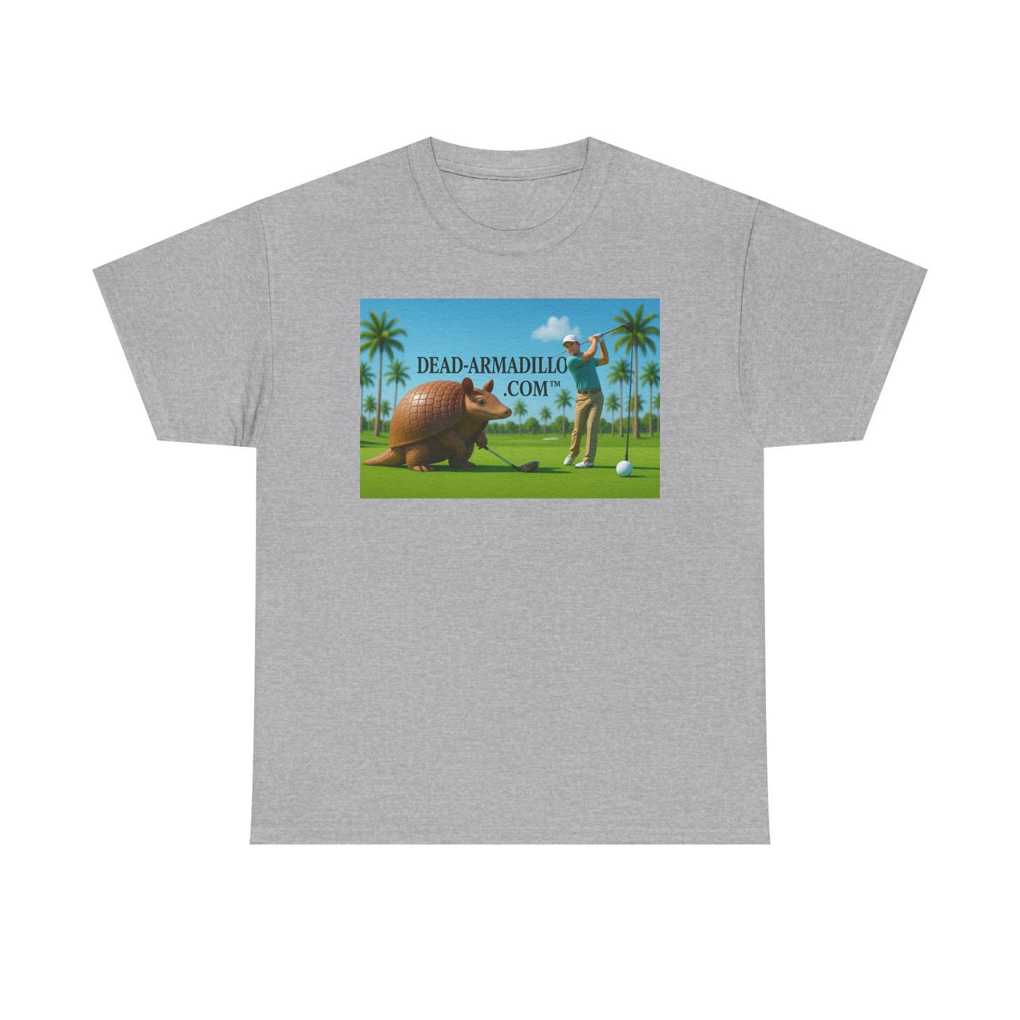 Men's Custom Golf Armadillo themed t shirts | by Dead-Armadillo.com™ | Casual | Heavy Duty Cotton