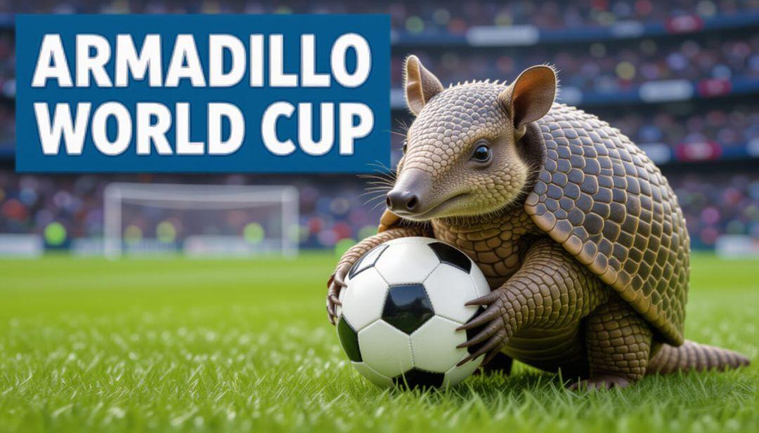 Camiseta de fútbol para niños - Armadillo | Camiseta de fútbol de la Copa Mundial | Disfruta del día | Fuente blanca