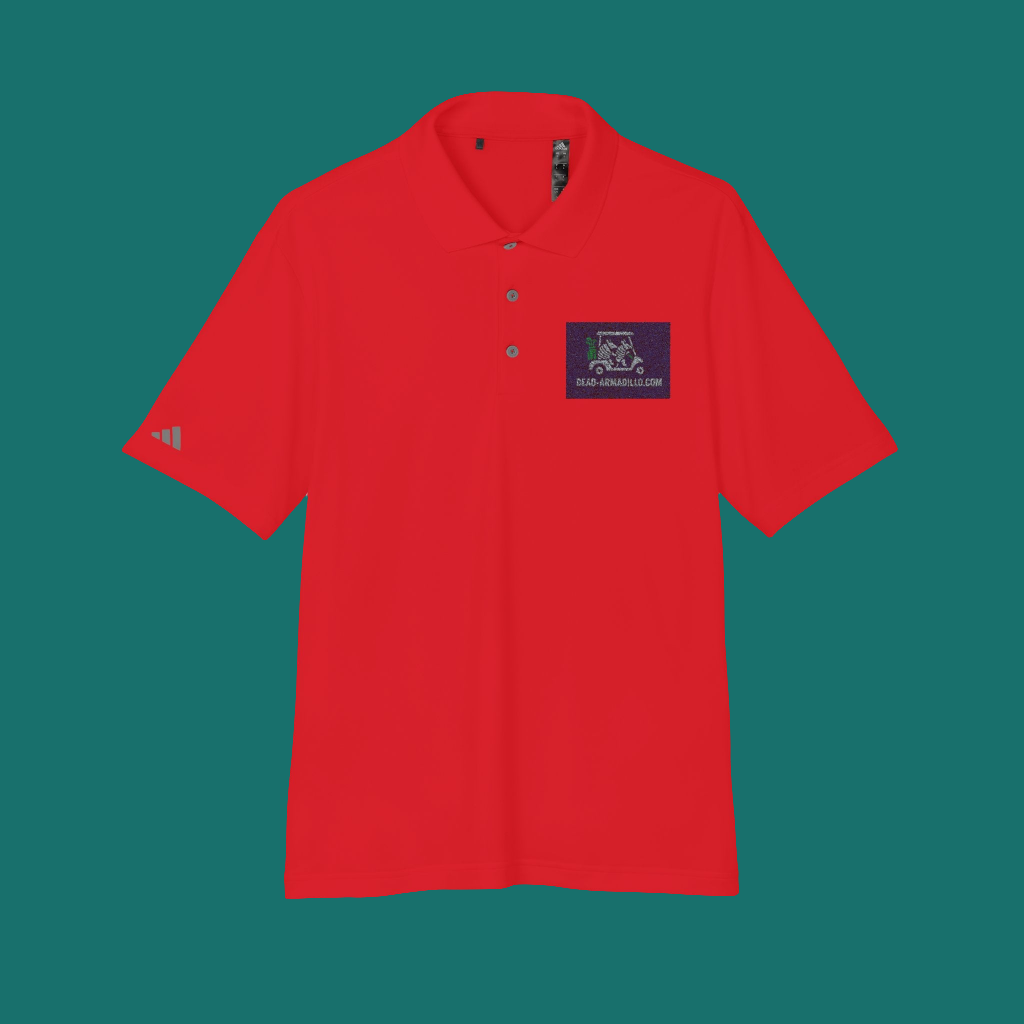 Polo Shirt | Armadillo Themed | Custom Embroidered Adidas | Unisex Golf Polo |